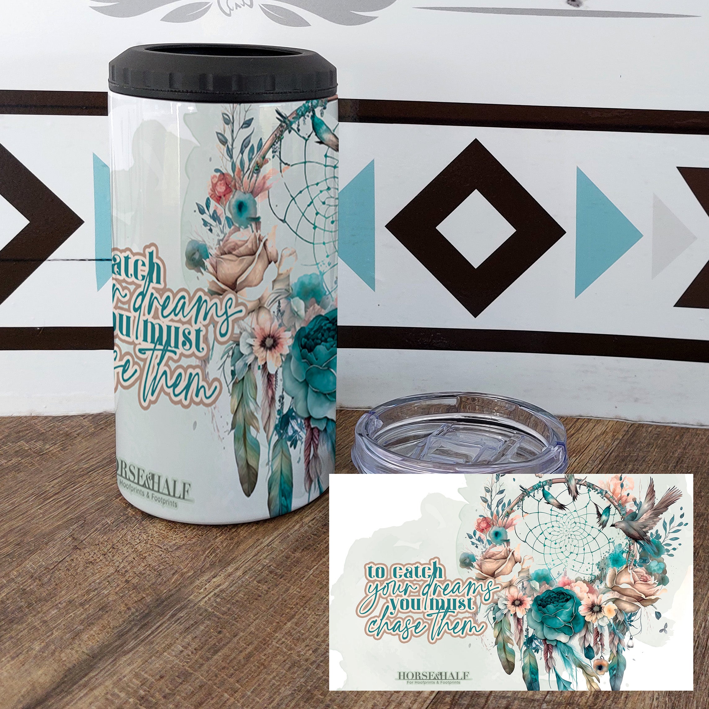 Aqua Dreamcatcher Drinkware