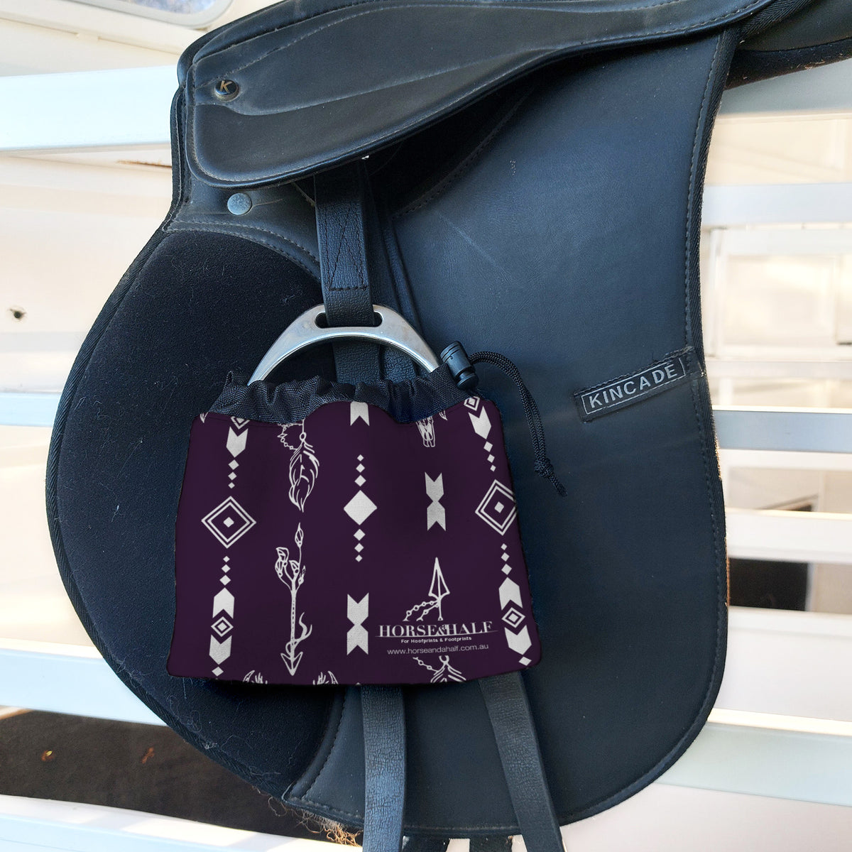 Boho Stirrup Covers on english saddle — Horse and a Half