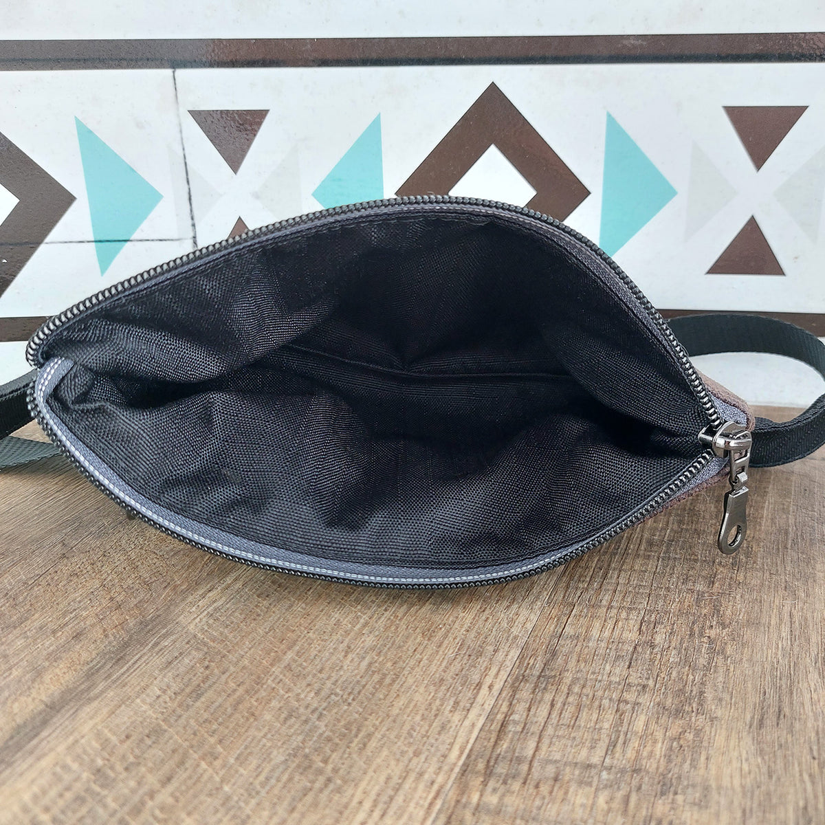 Boho Wallet Bum Bag interior view — Horse and a Half