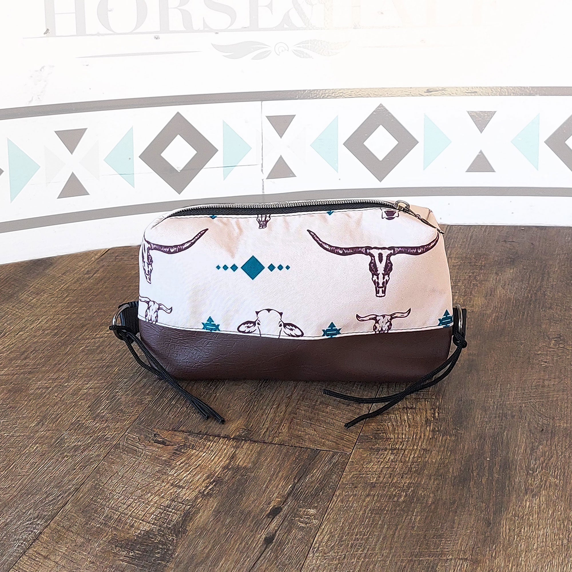 Cow Heads Box Saddle Bag