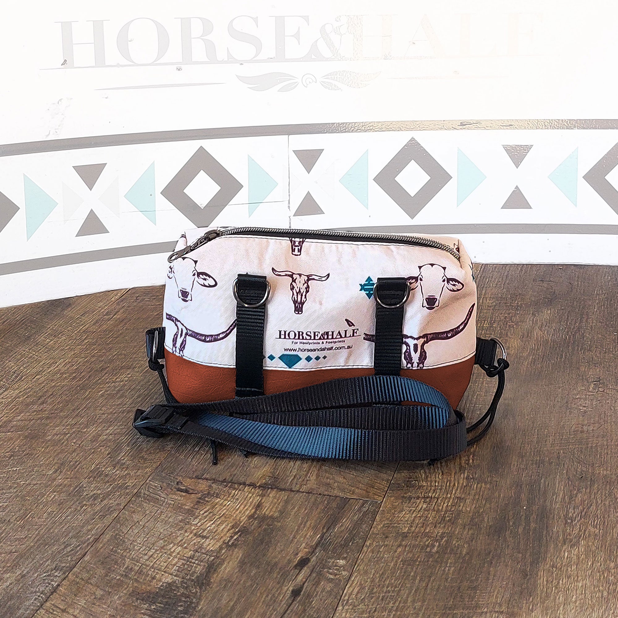 Cow Heads Box Saddle Bag
