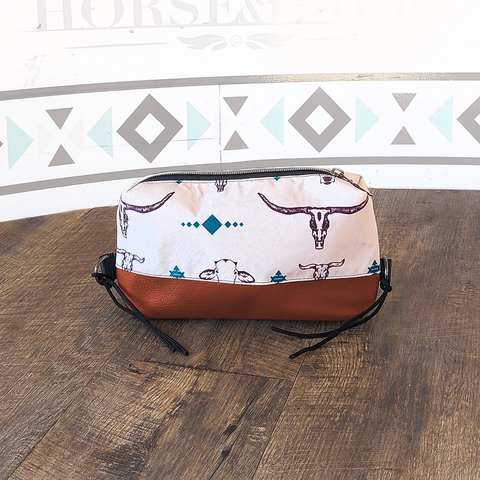 Cow Heads Box Saddle Bag