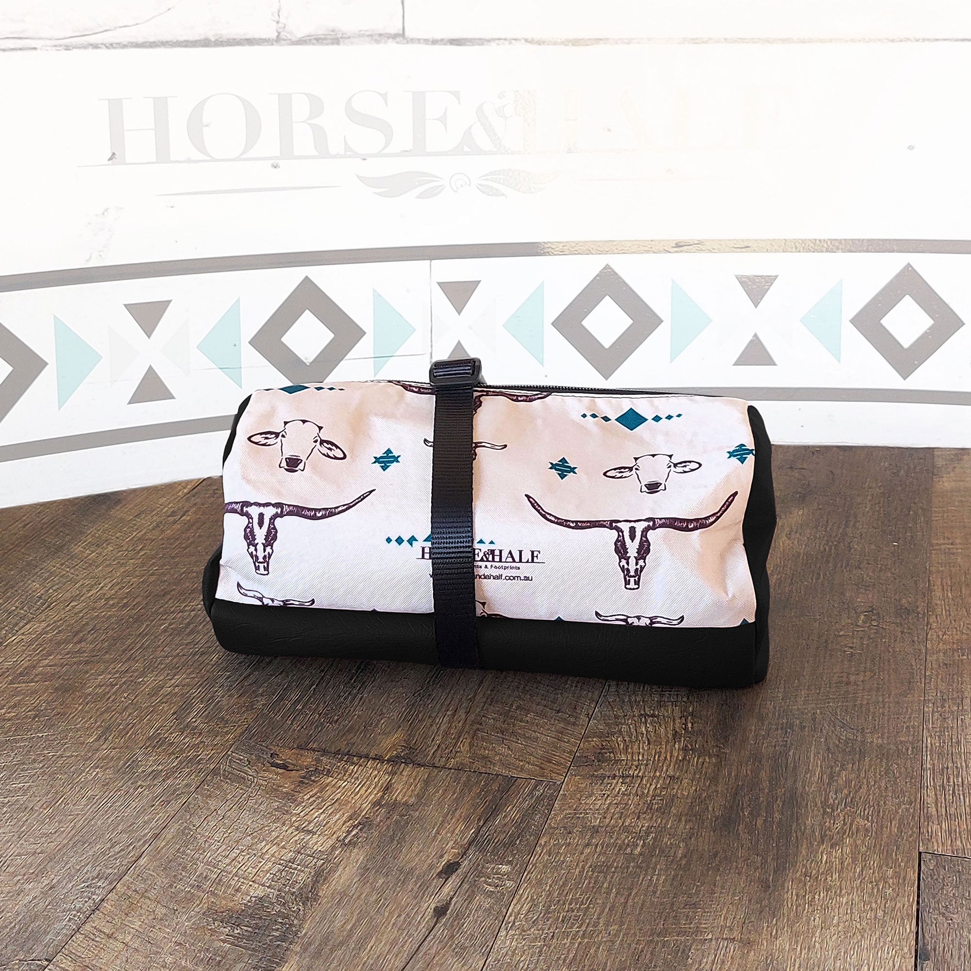 Cow Heads Duffle Saddle Bag