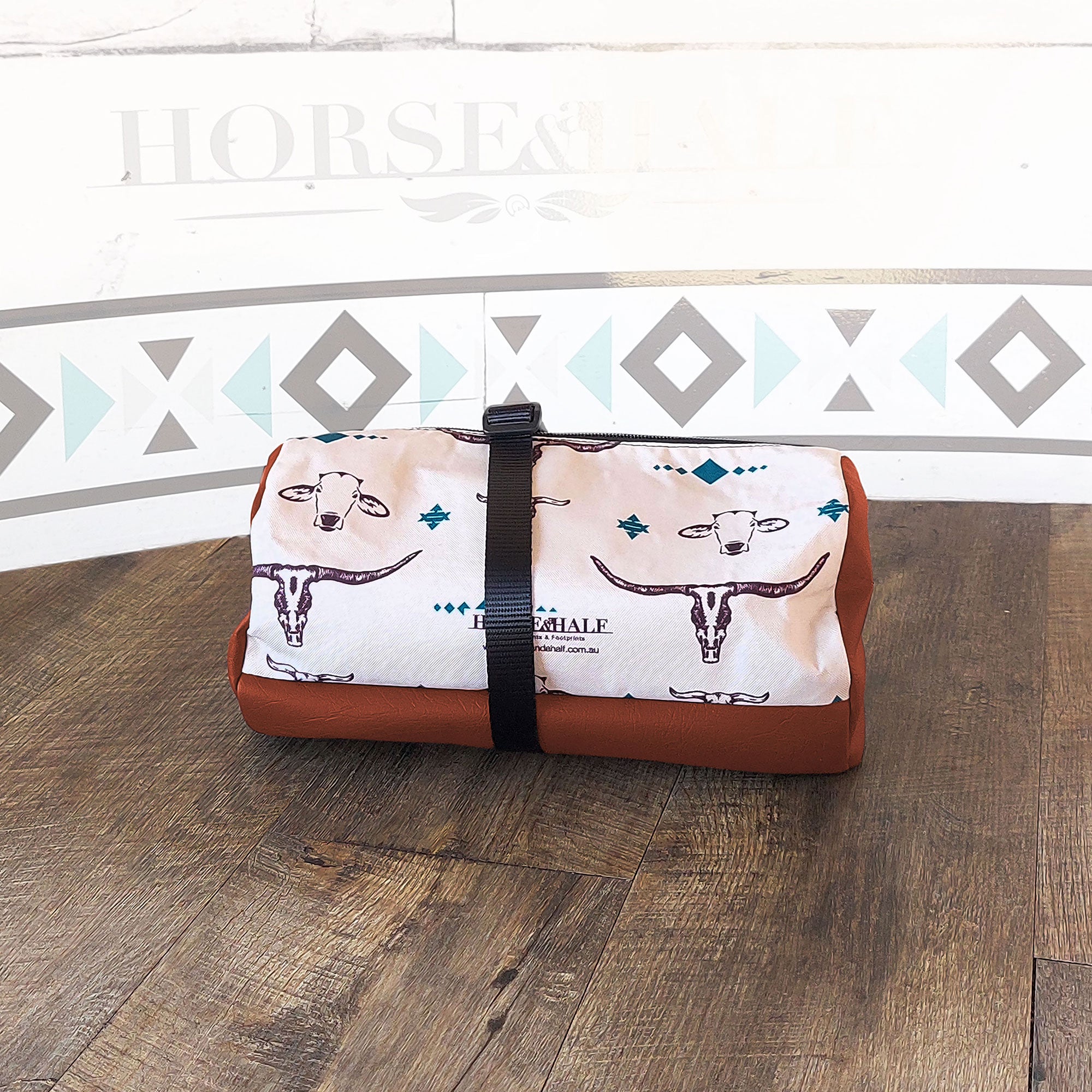 Cow Heads Duffle Saddle Bag
