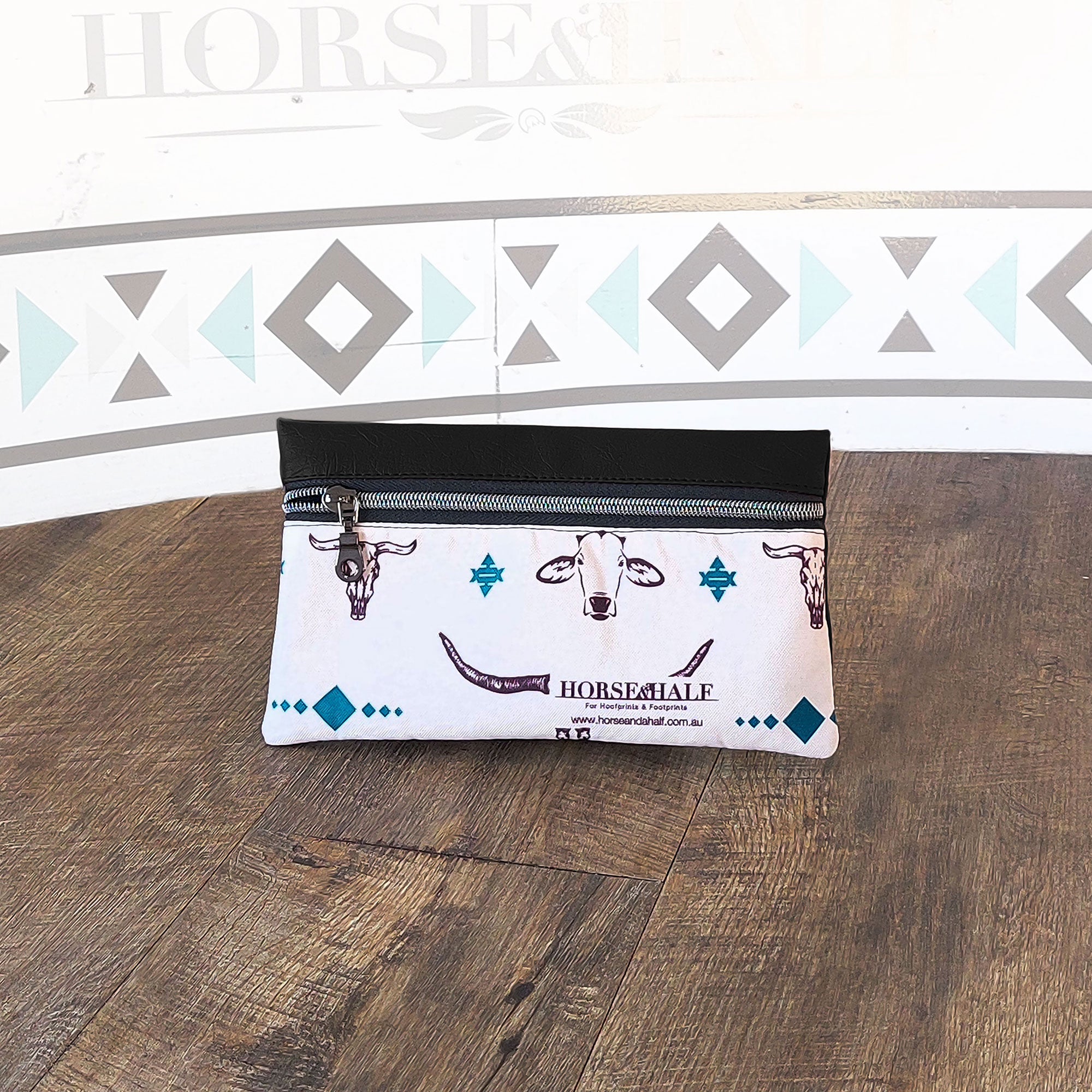 Cow Heads Wallet Saddle Bag