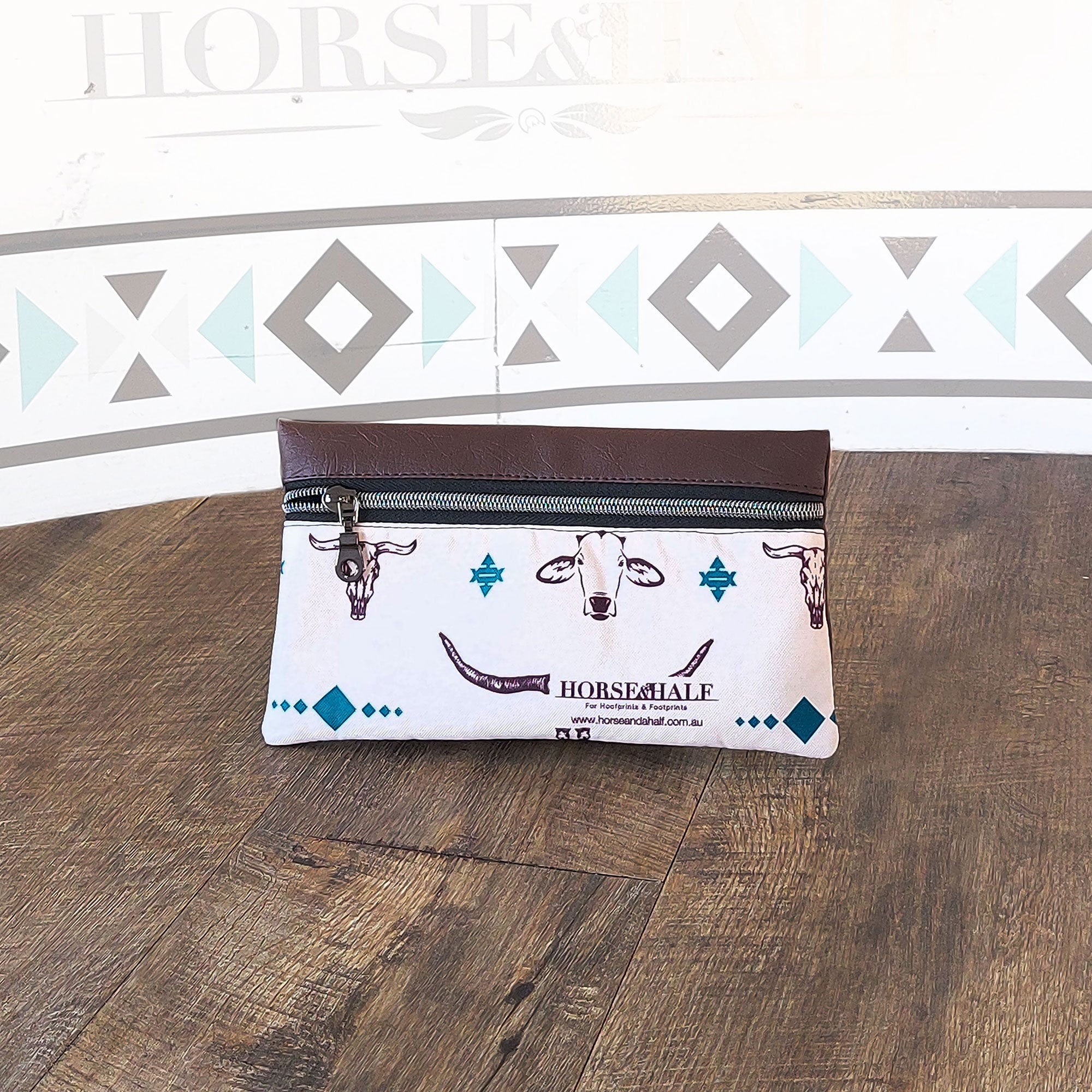 Cow Heads Wallet Saddle Bag