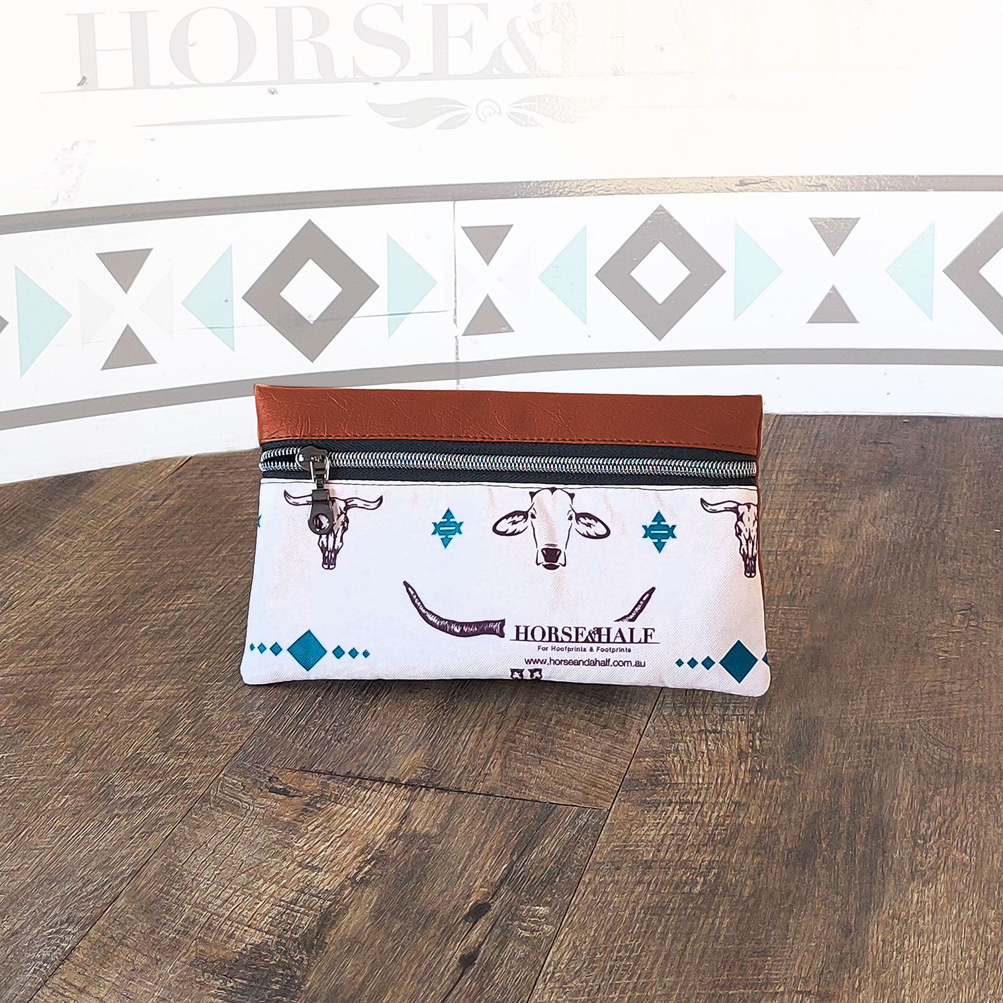 Cow Heads Wallet Saddle Bag