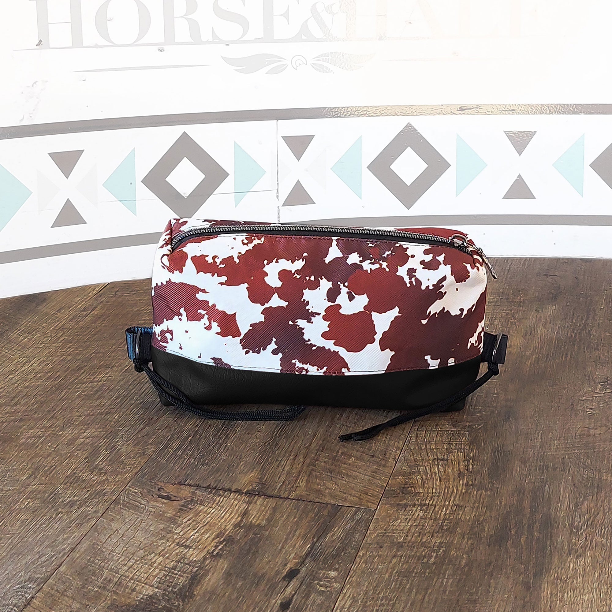 Cow Prints Box Saddle Bag