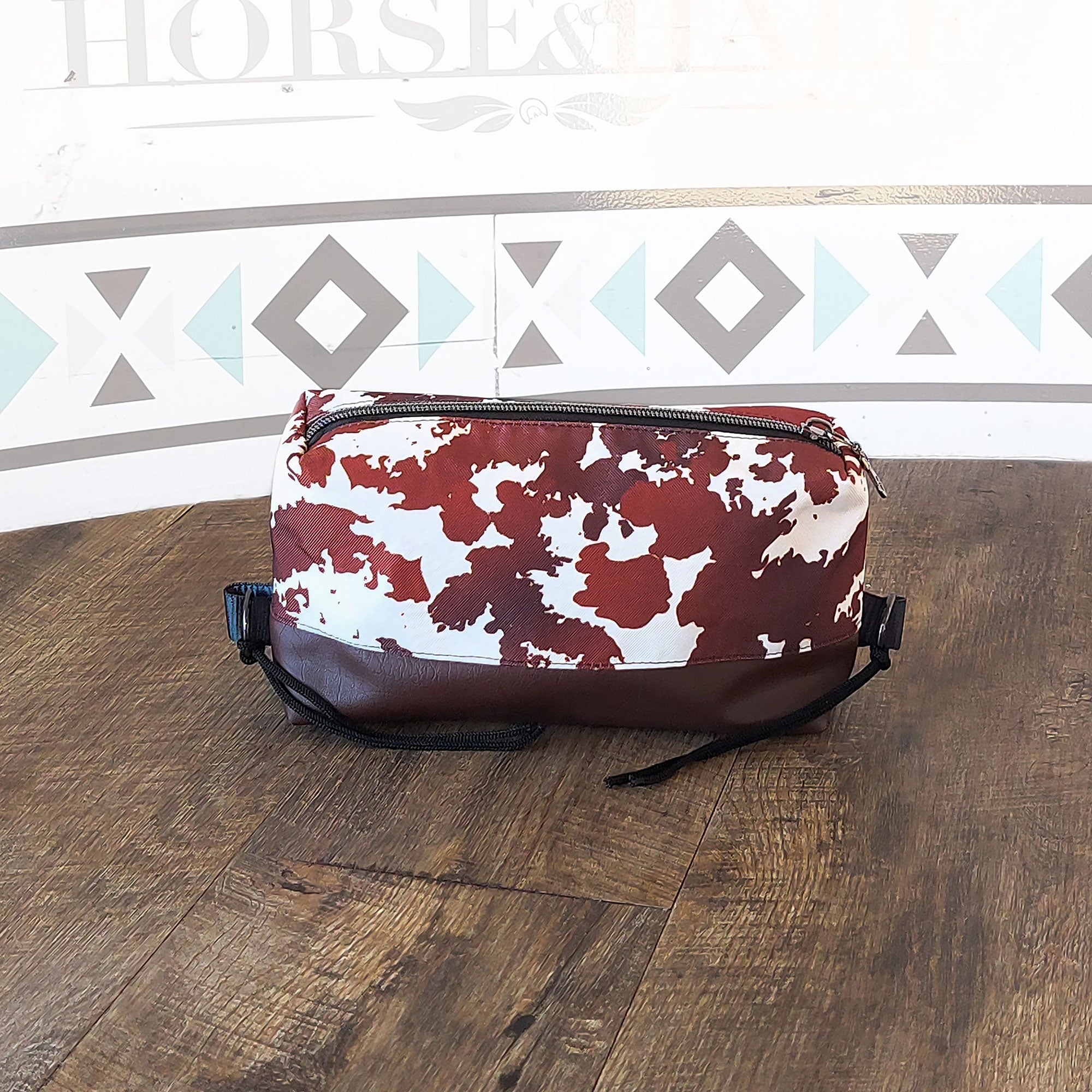 Cow Prints Box Saddle Bag