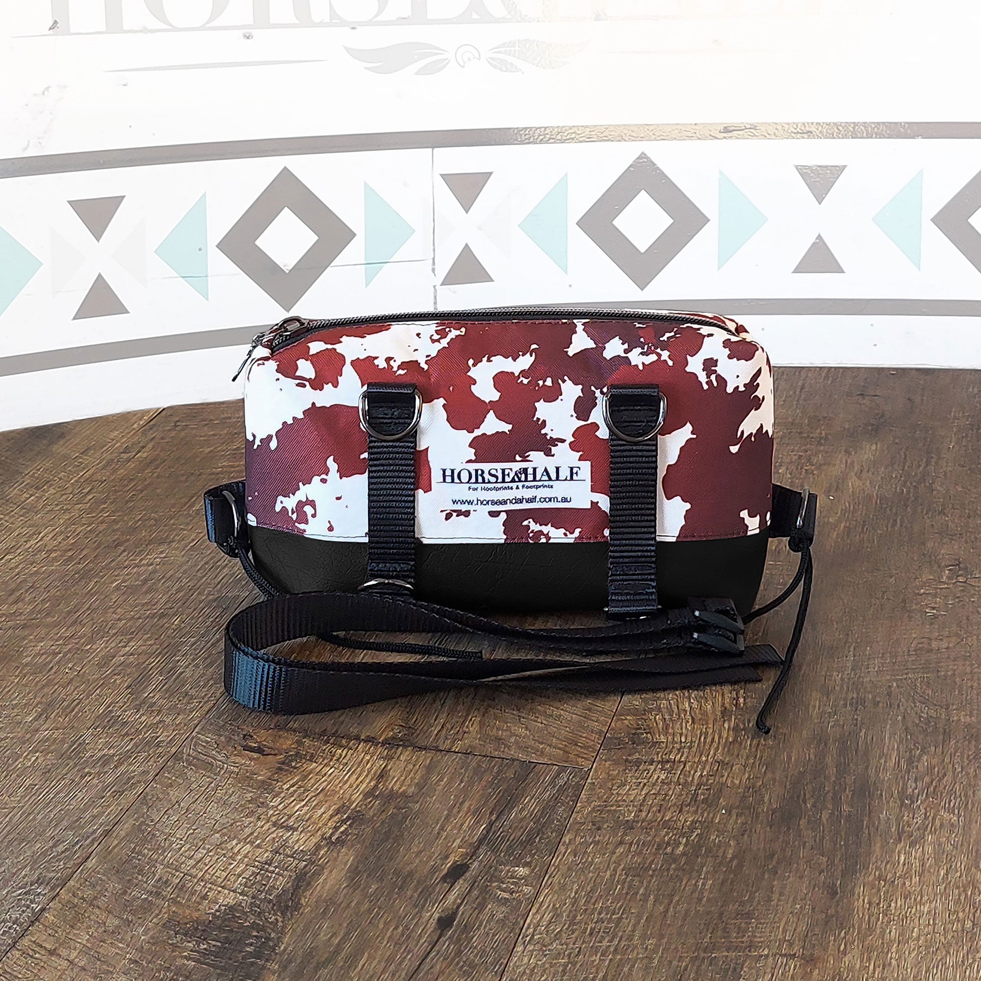 Cow Prints Box Saddle Bag