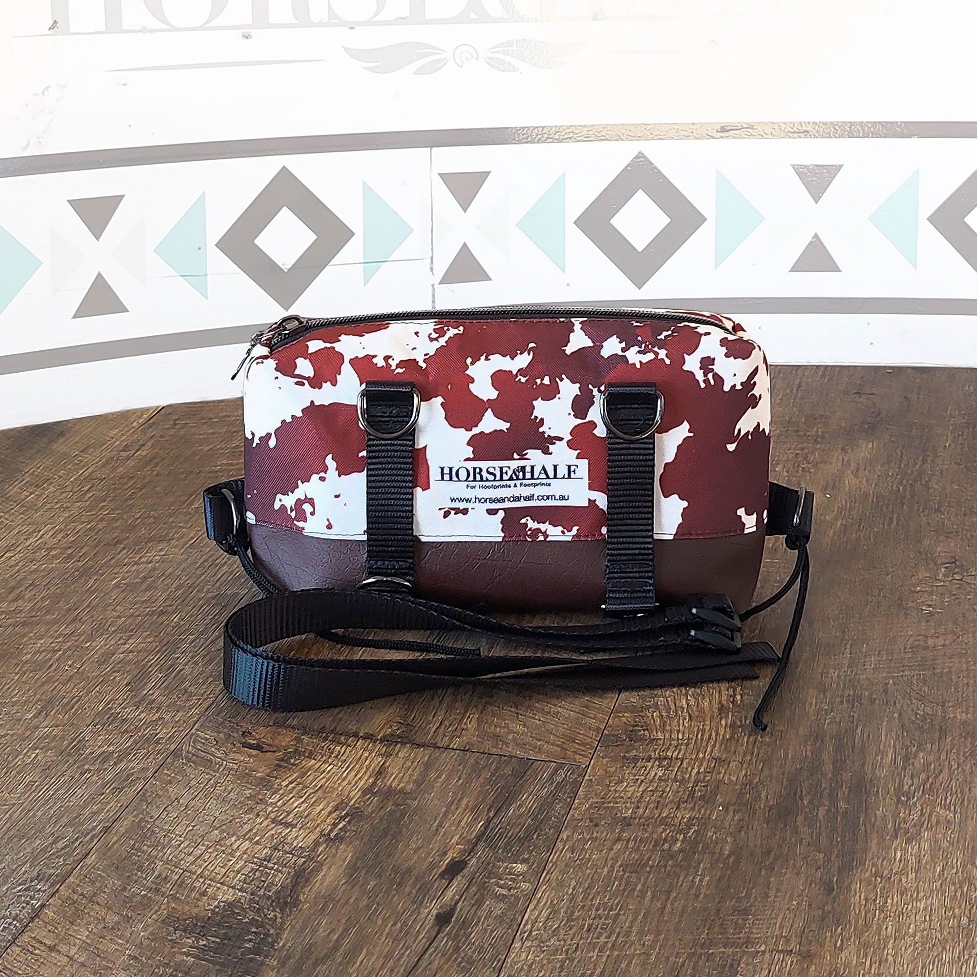 Cow Prints Box Saddle Bag