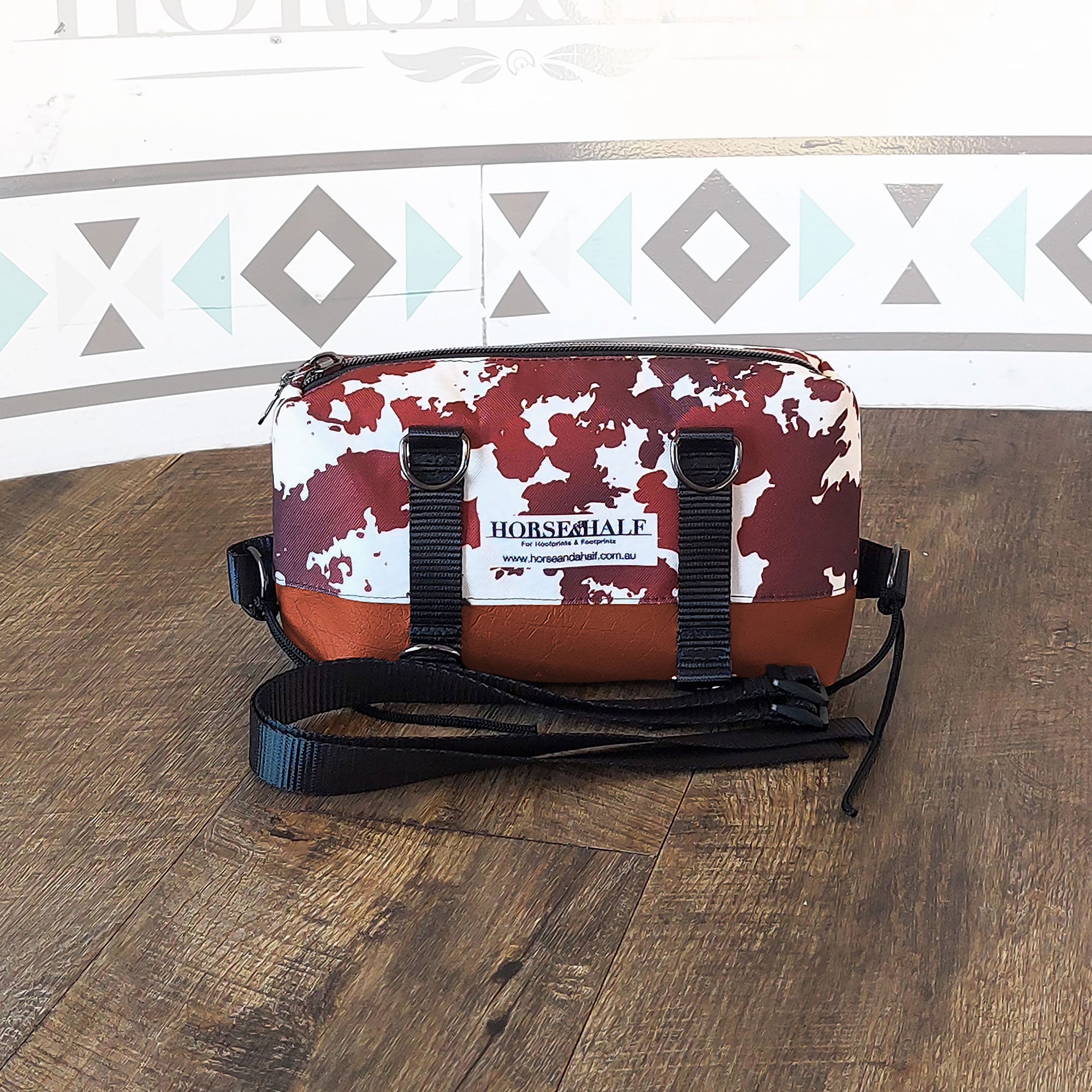 Cow Prints Box Saddle Bag