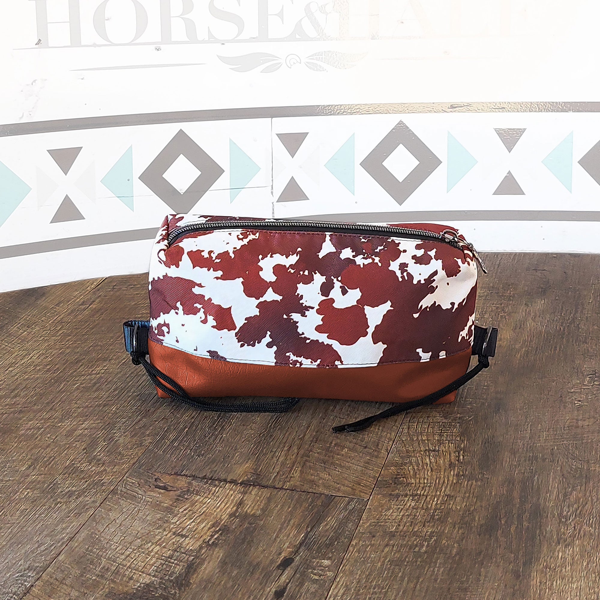 Cow Prints Box Saddle Bag