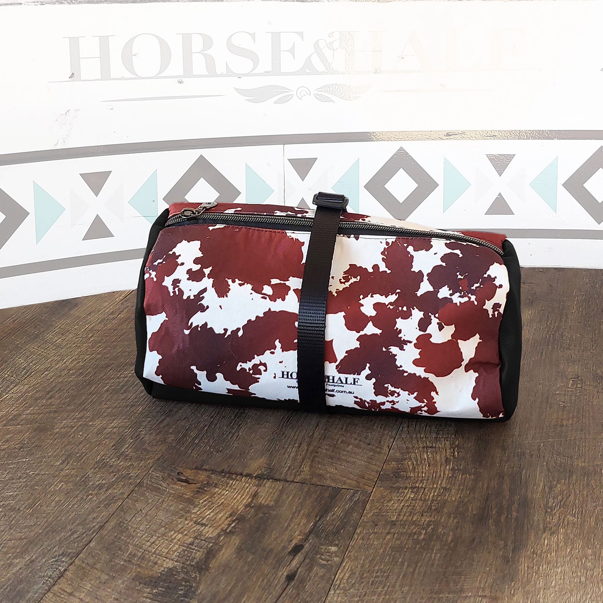 Cow Print Duffle Saddle Bag