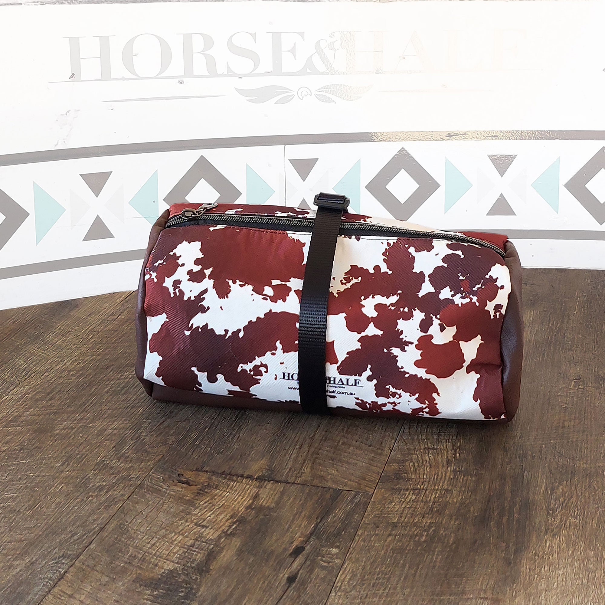 Cow Print Duffle Saddle Bag