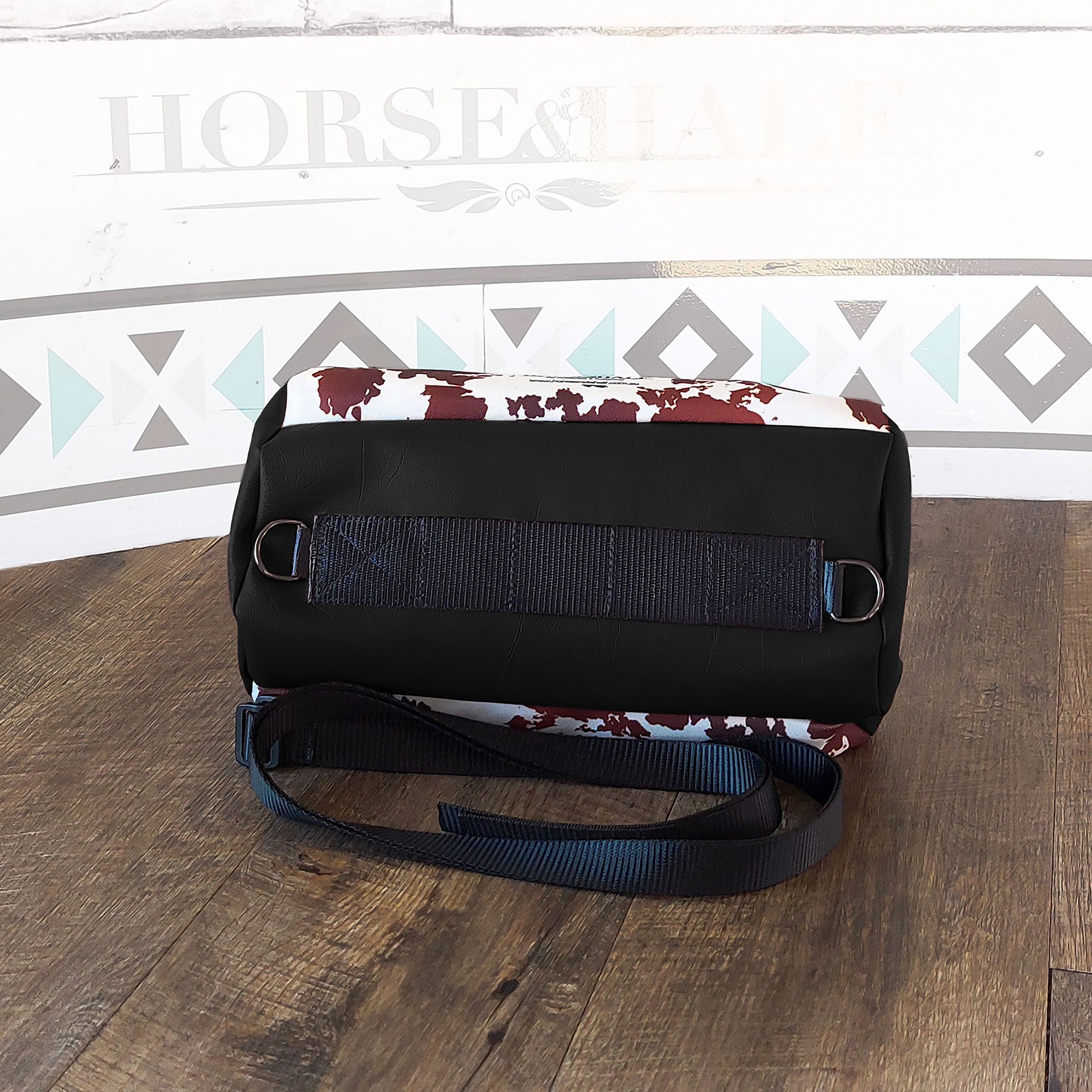 Cow Print Duffle Saddle Bag