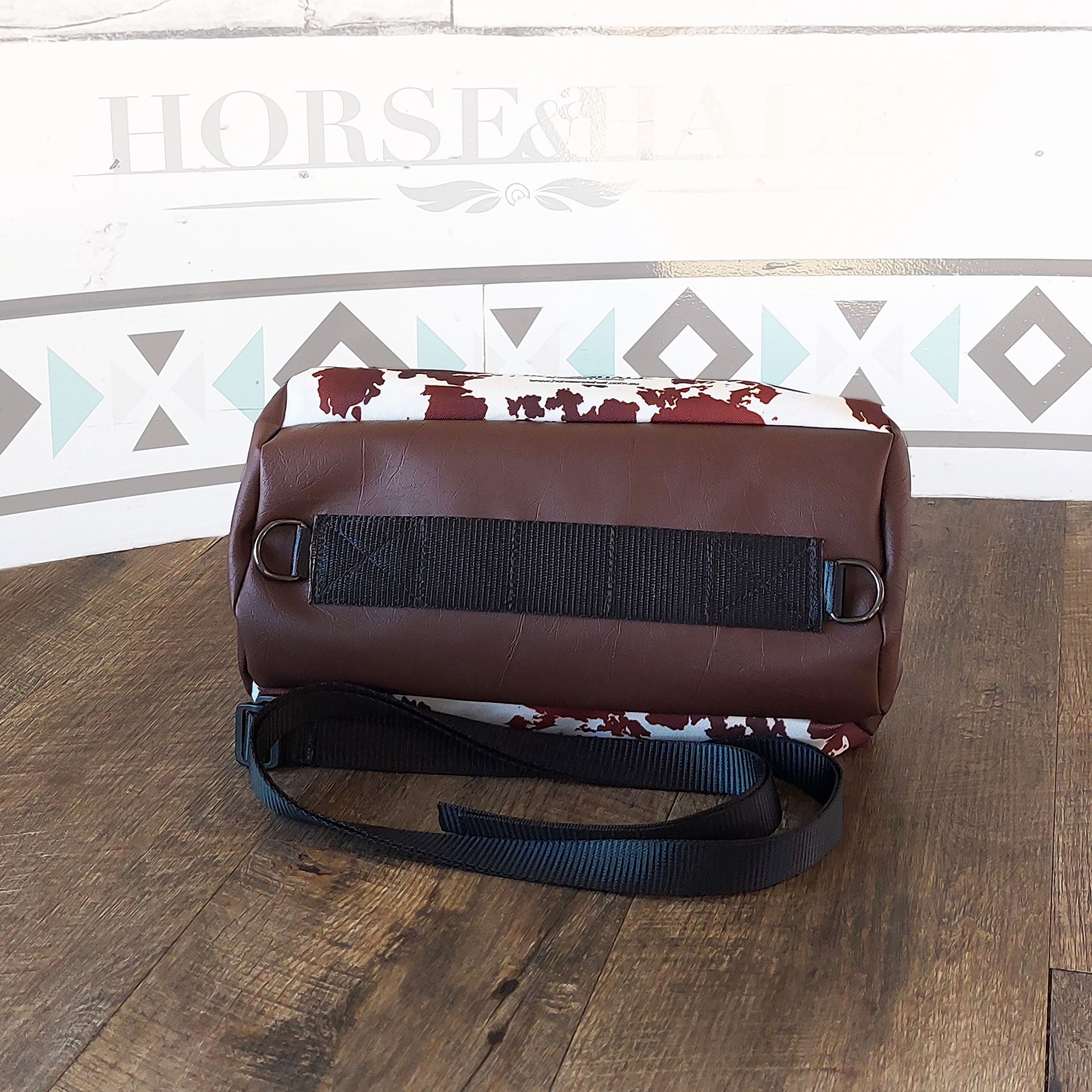 Cow Print Duffle Saddle Bag
