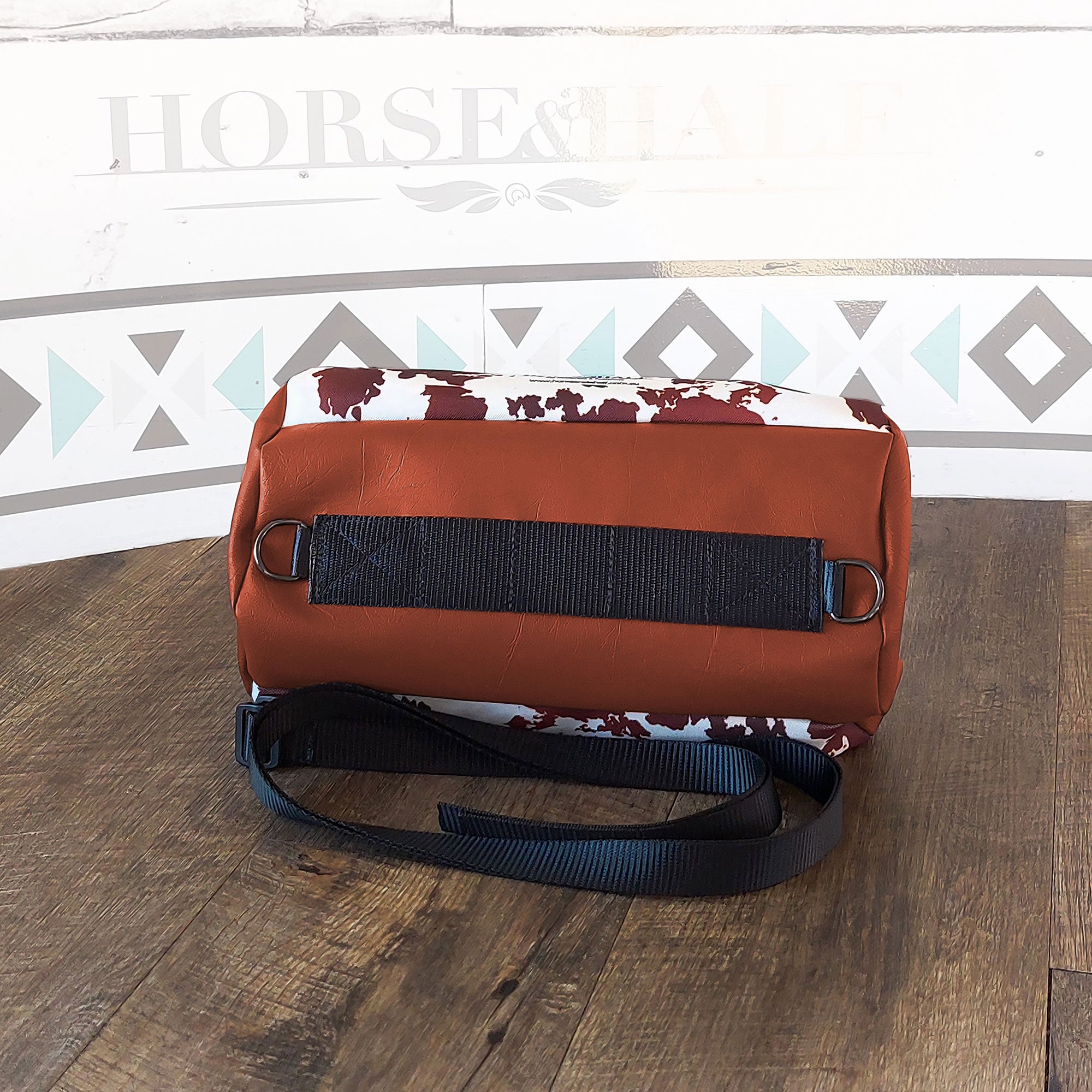 Cow Print Duffle Saddle Bag