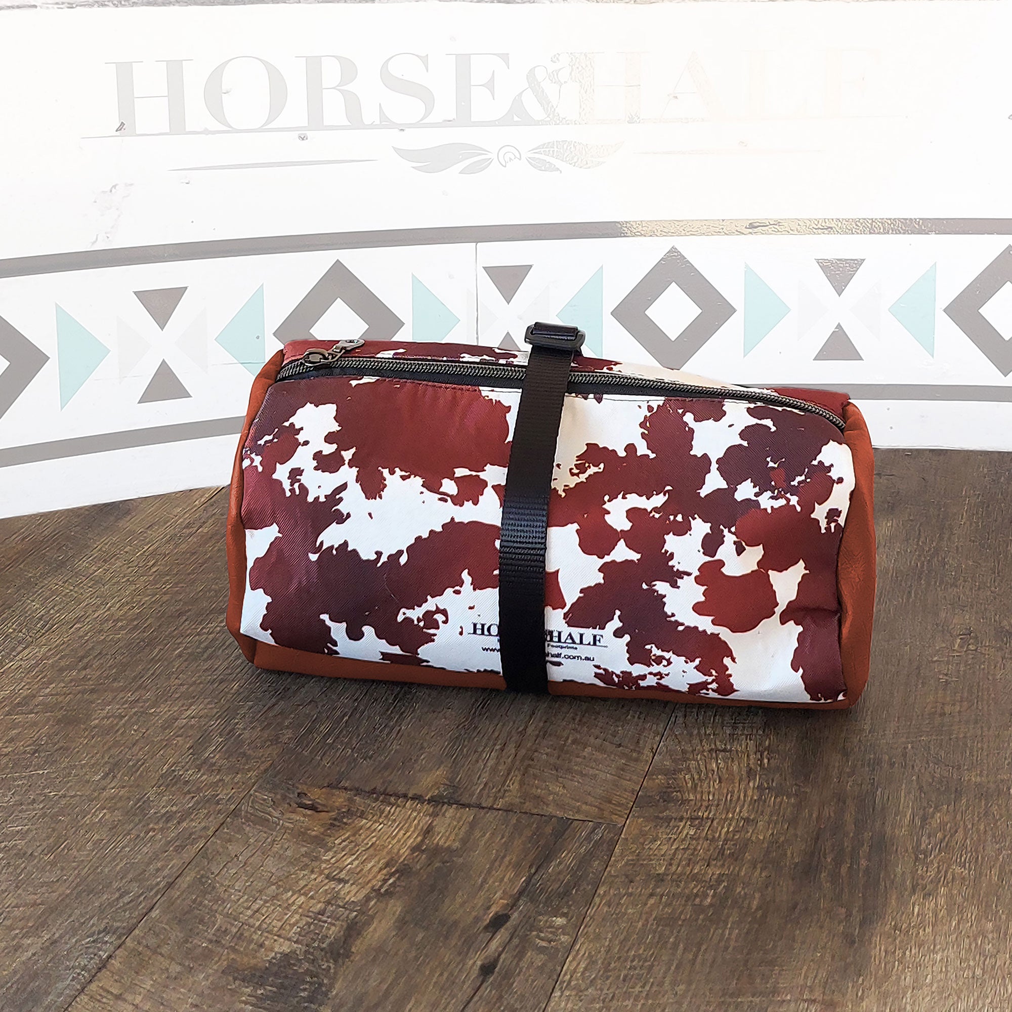 Cow Print Duffle Saddle Bag