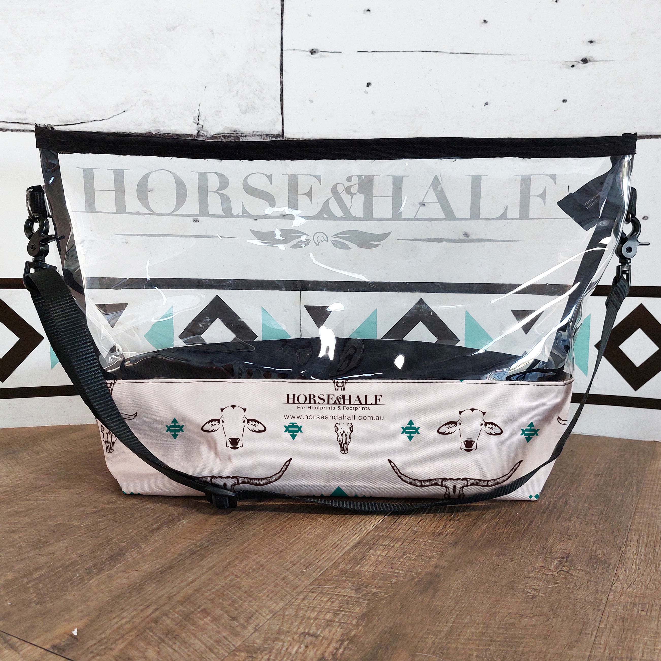 Cow Heads Clear Utility Bags