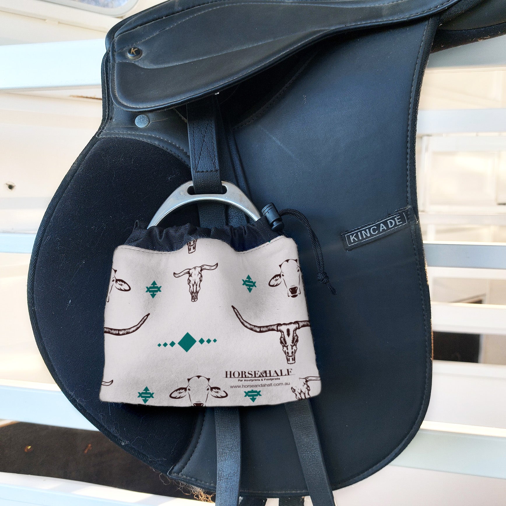 Cow Heads Stirrup Covers
