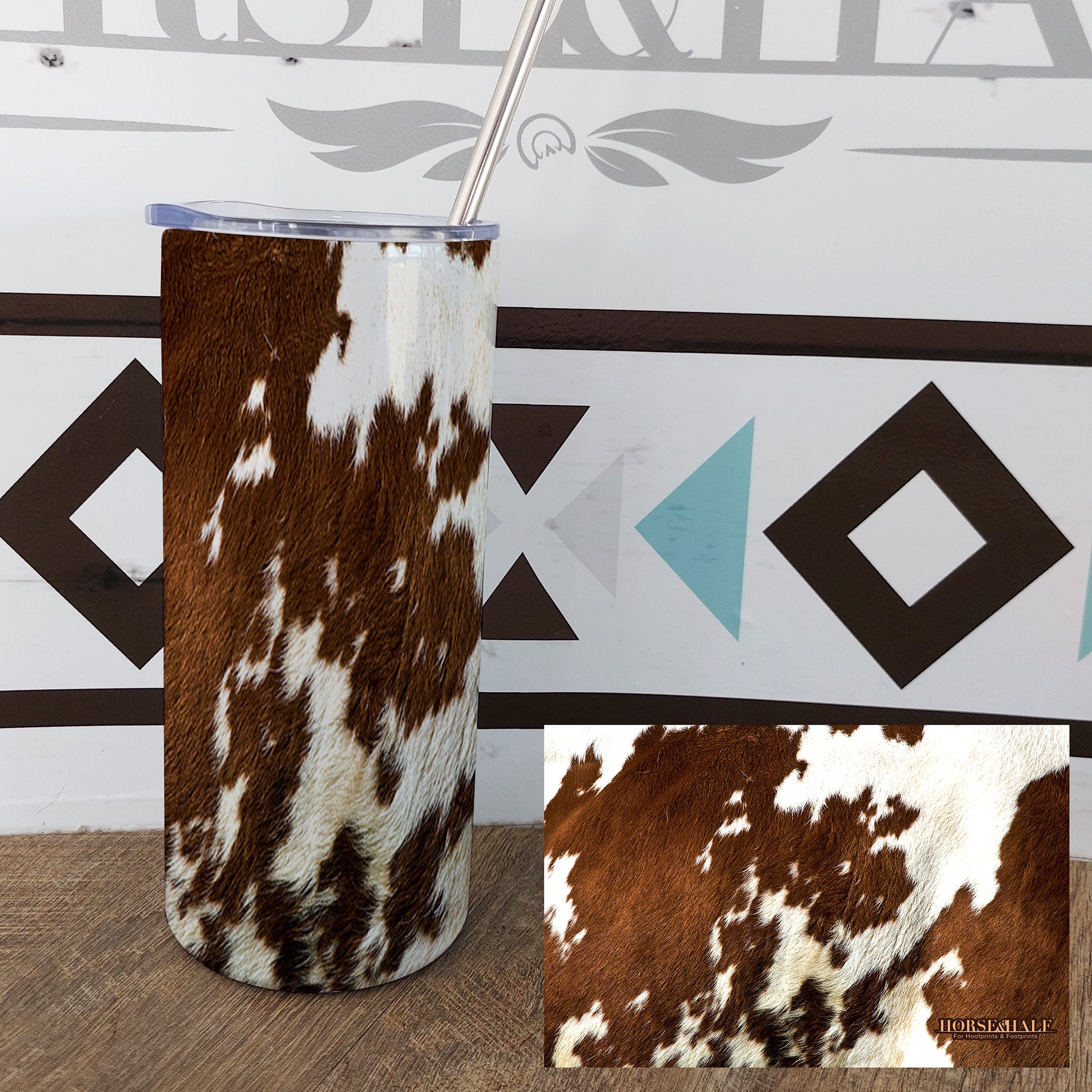 Cow Hide Drinkware