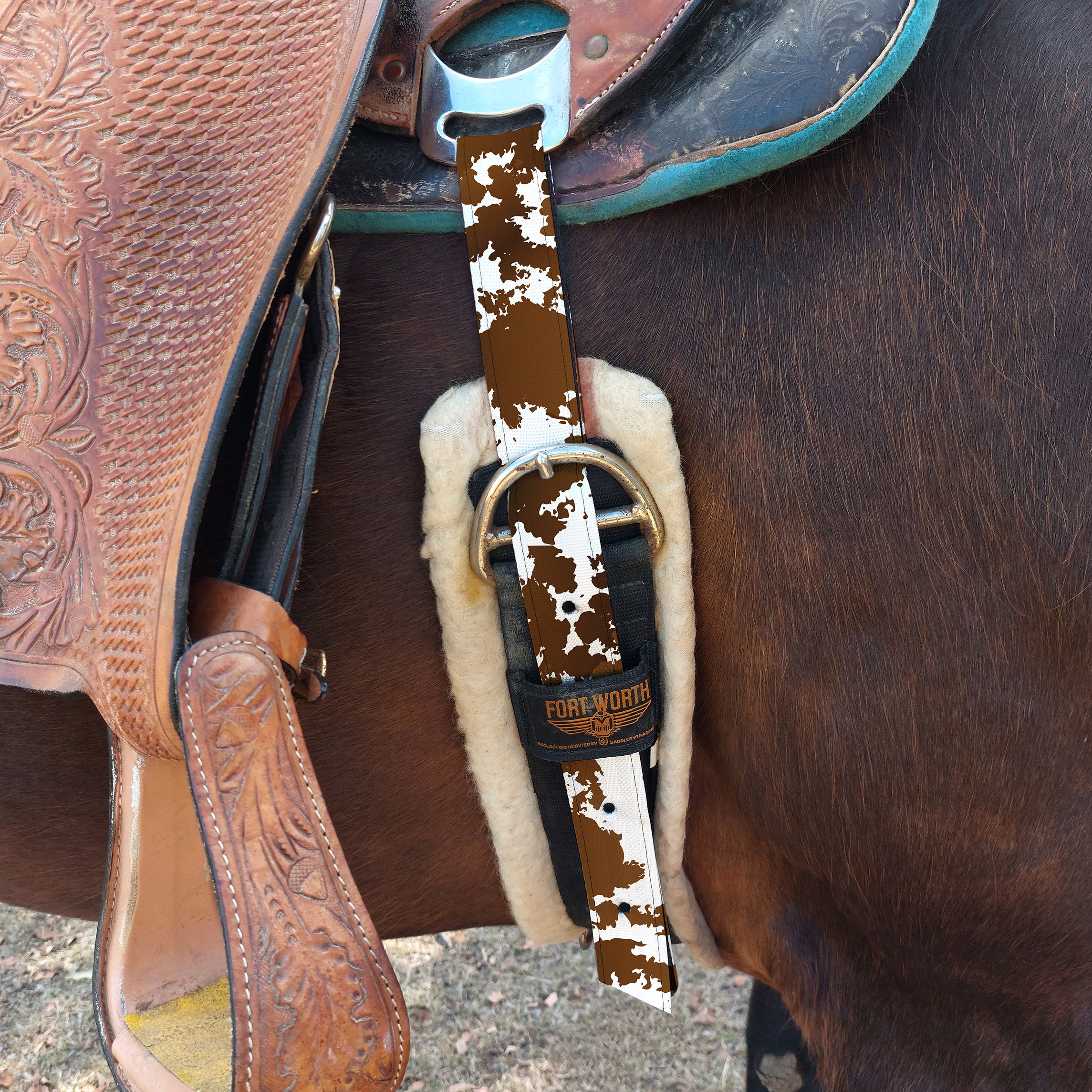 Cow Print Latigo & Billet Straps