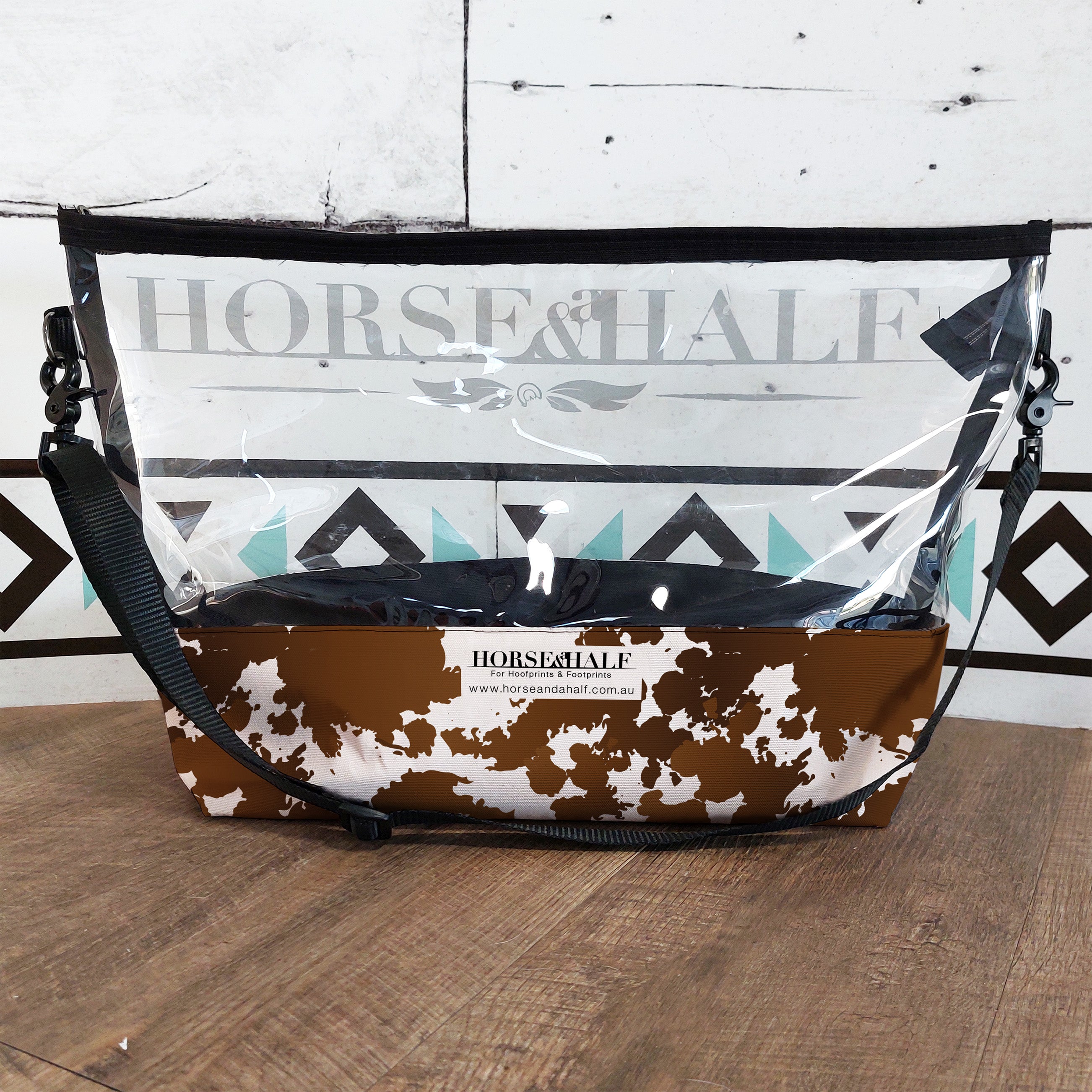 Cow Print Clear Utility Bags