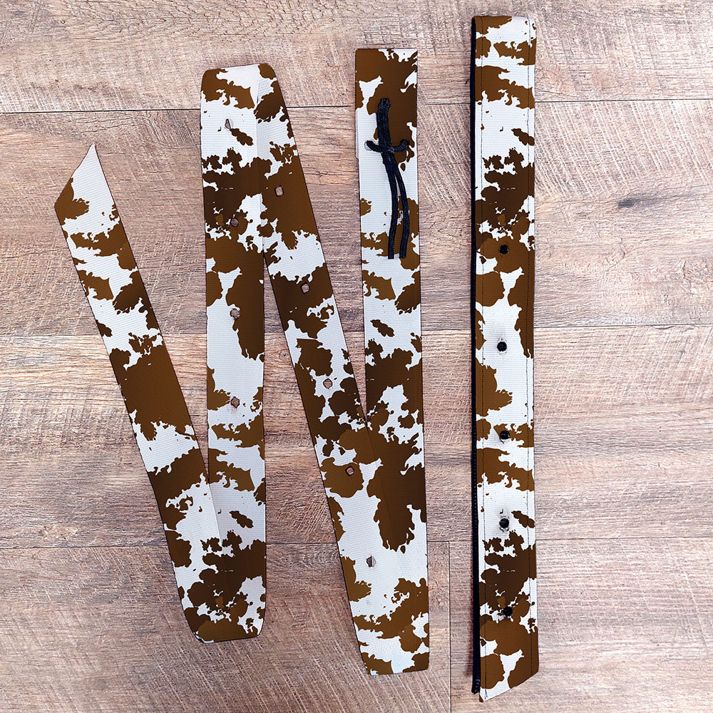Cow Print Latigo & Billet Straps — Horse and a Half