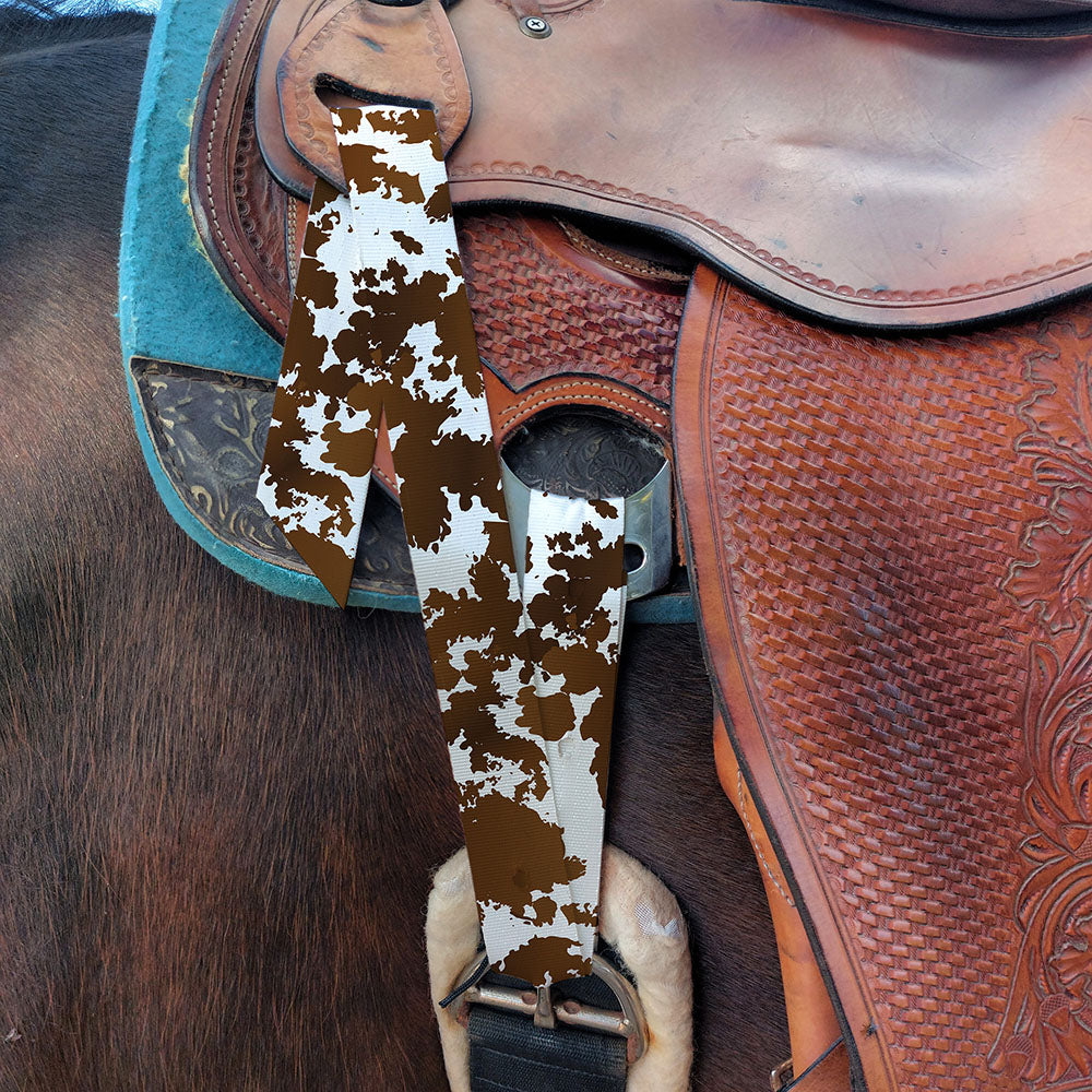 Cow Print Latigo & Billet Straps — Horse and a Half