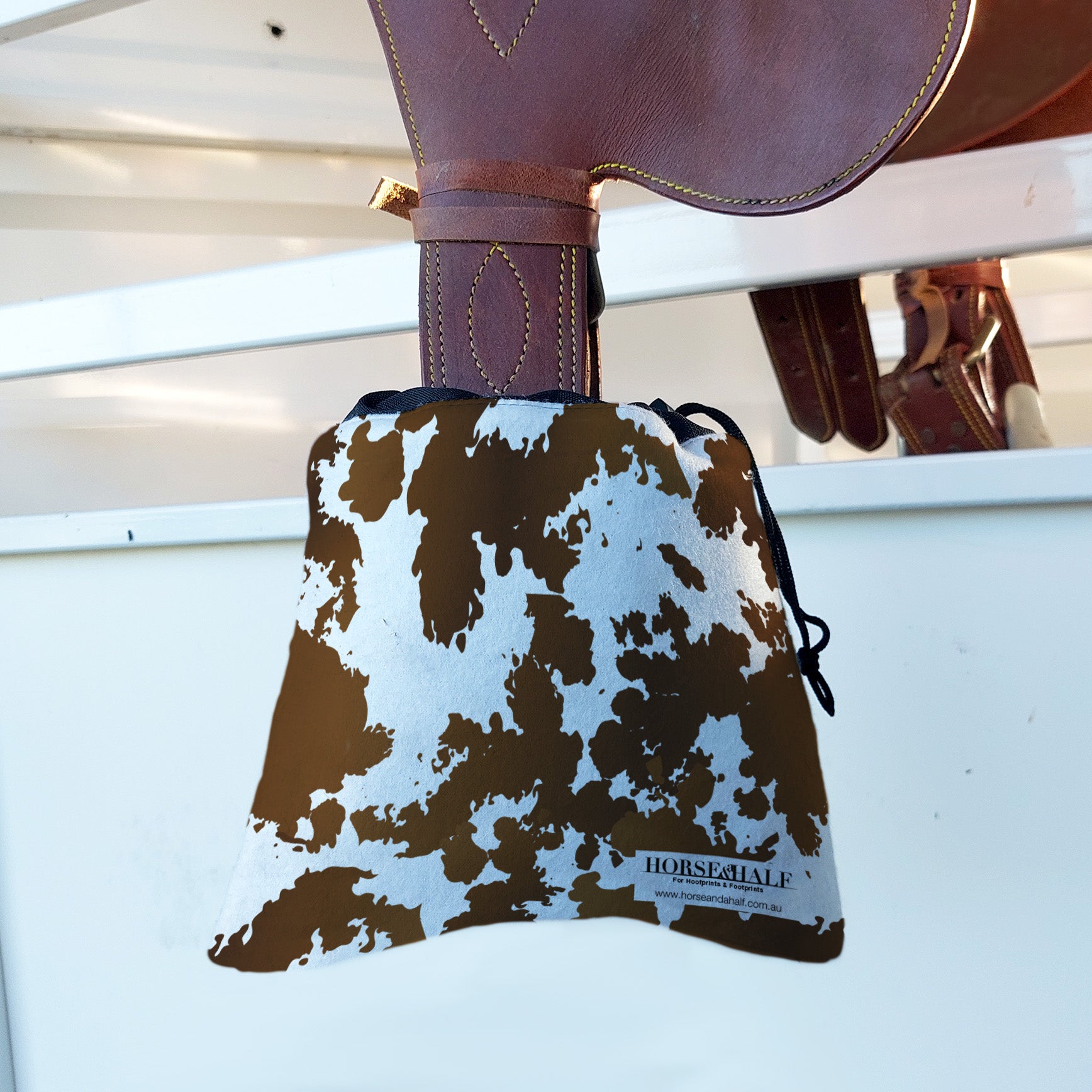 Cow Print Stirrup Covers