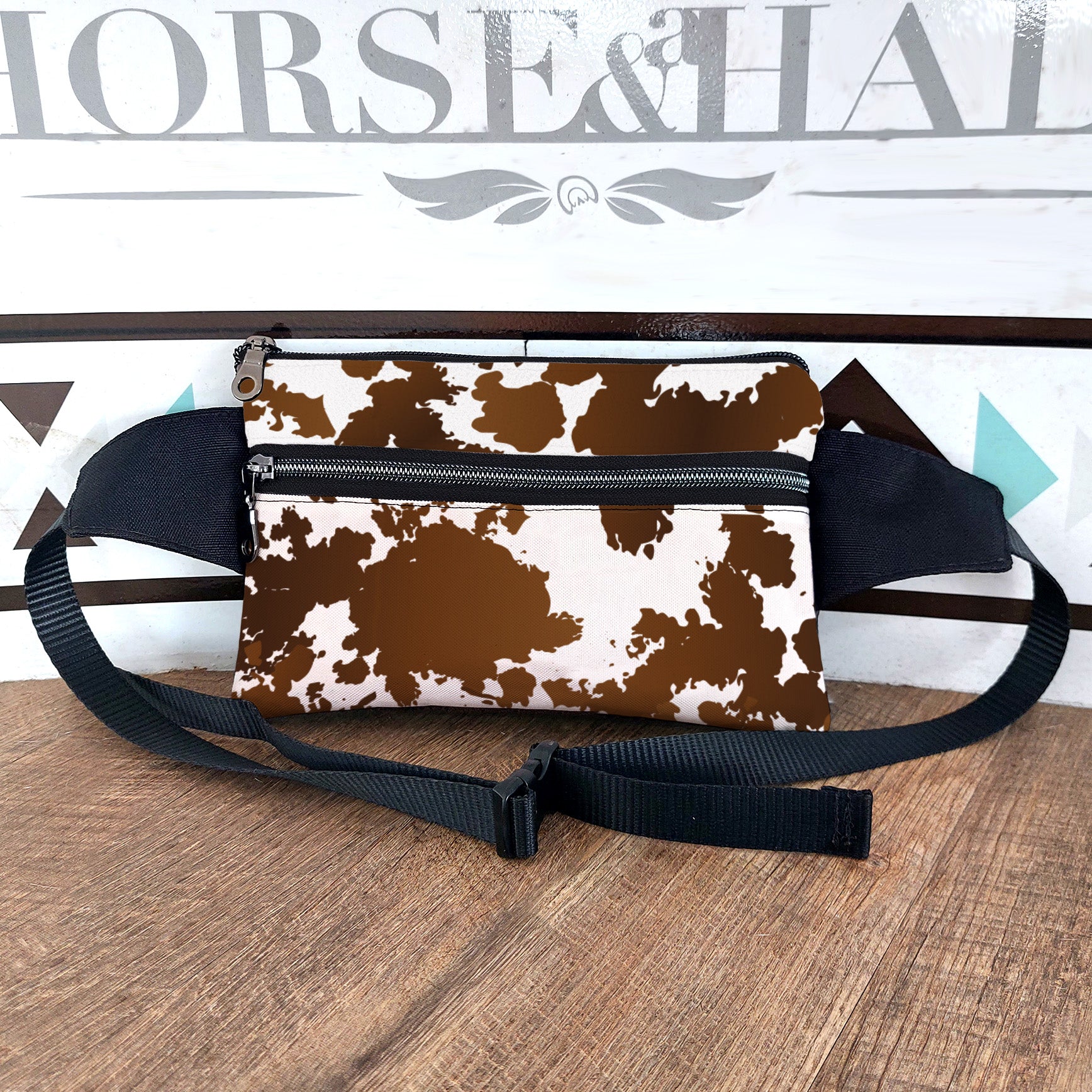 Cow Print Wallet Bum Bag
