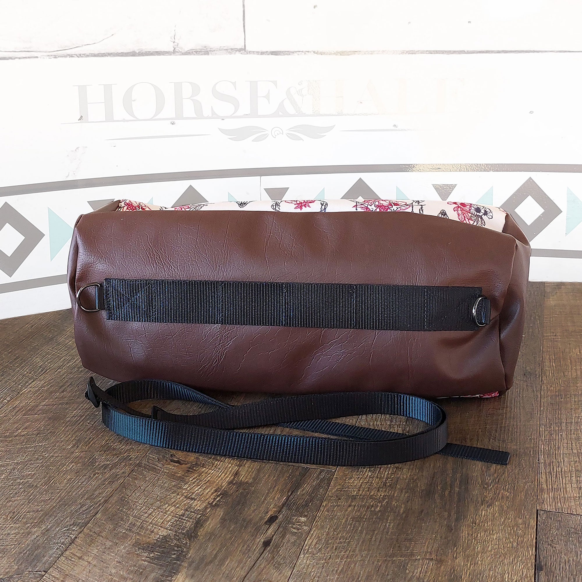 Floral Skull Large Duffle Saddle Bag