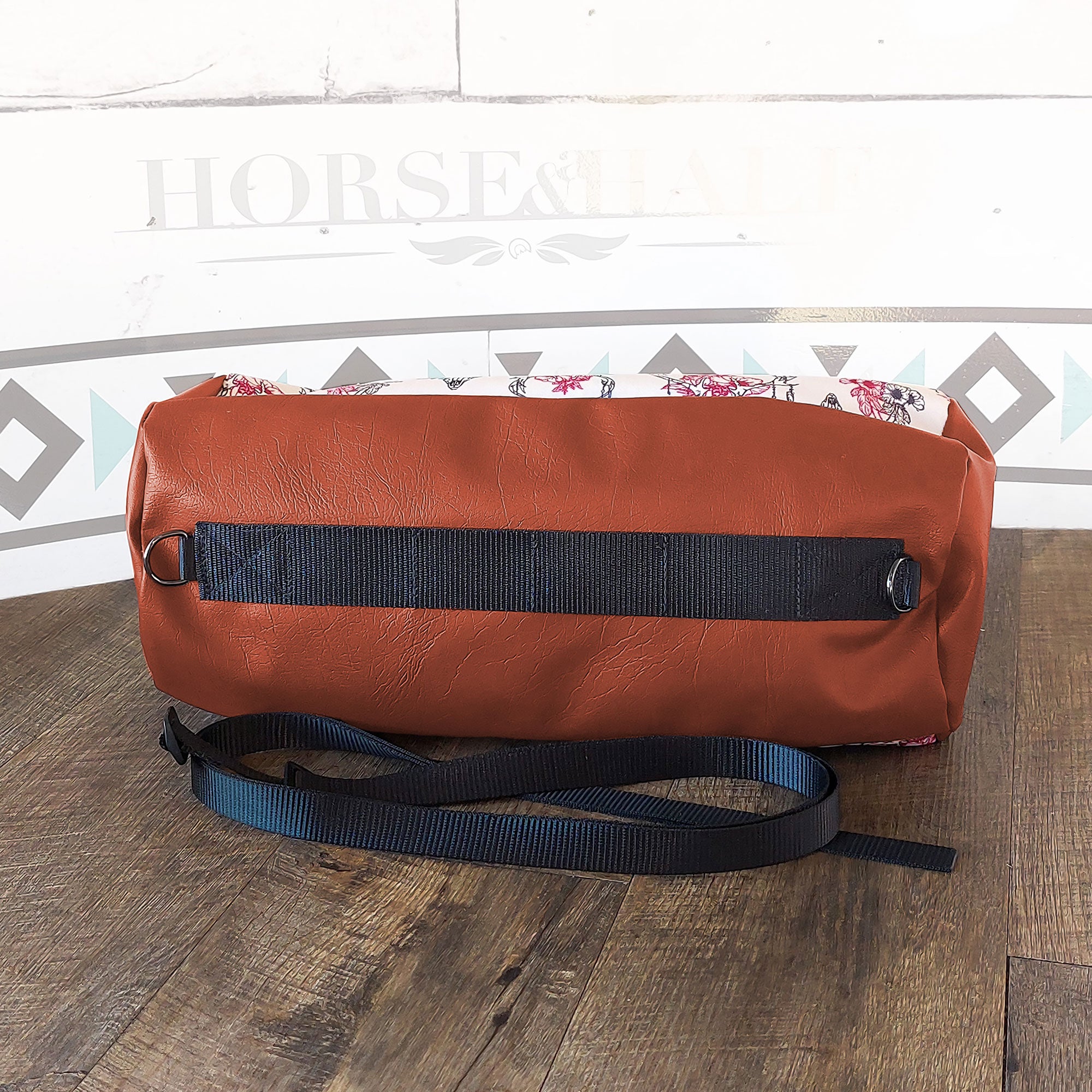 Floral Skull Large Duffle Saddle Bag