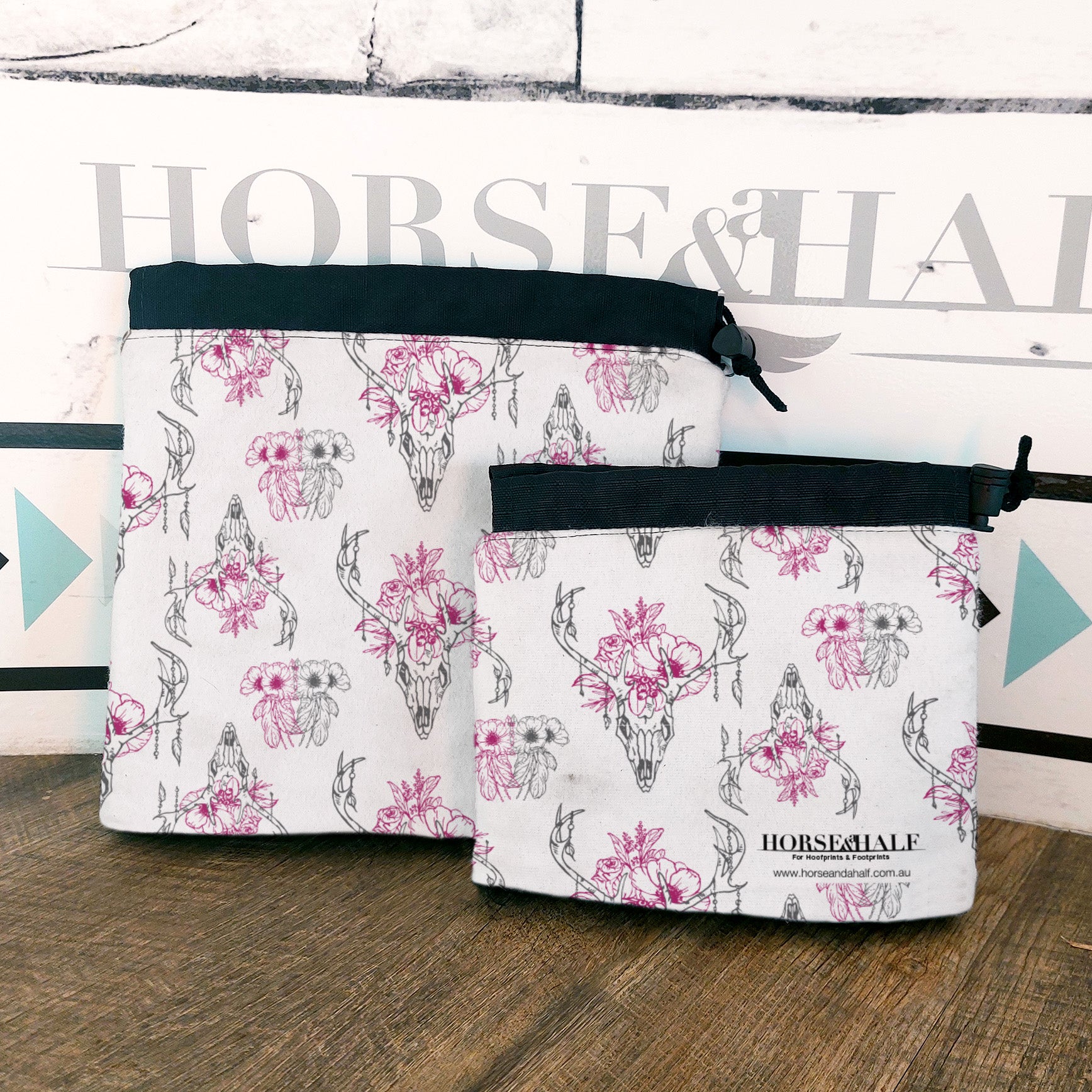 Floral Skull Stirrup Covers