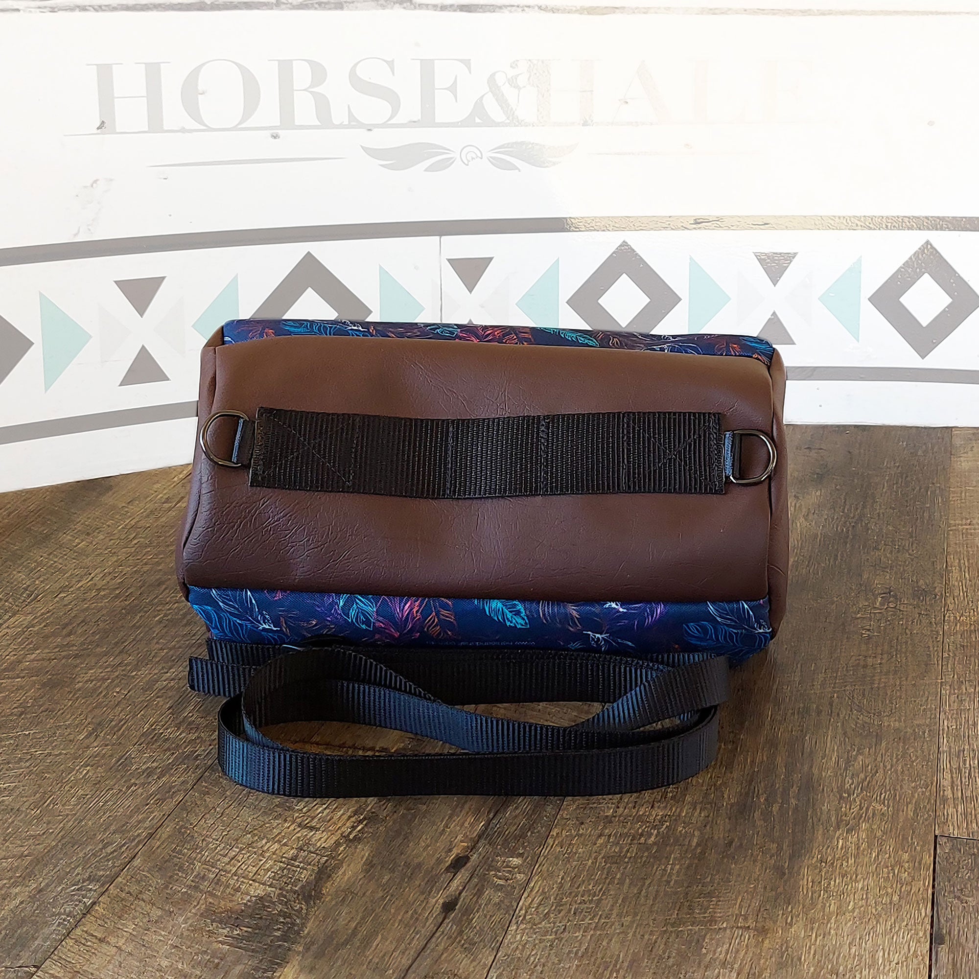 Neon Feathers Duffle Saddle Bag