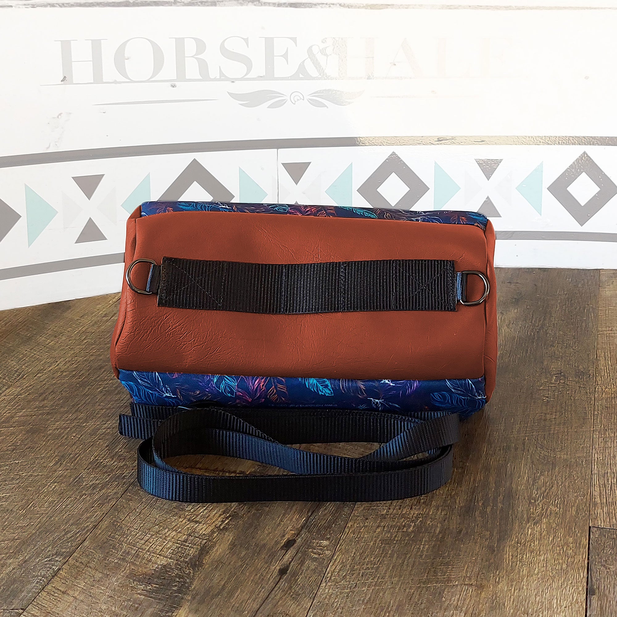 Neon Feathers Duffle Saddle Bag