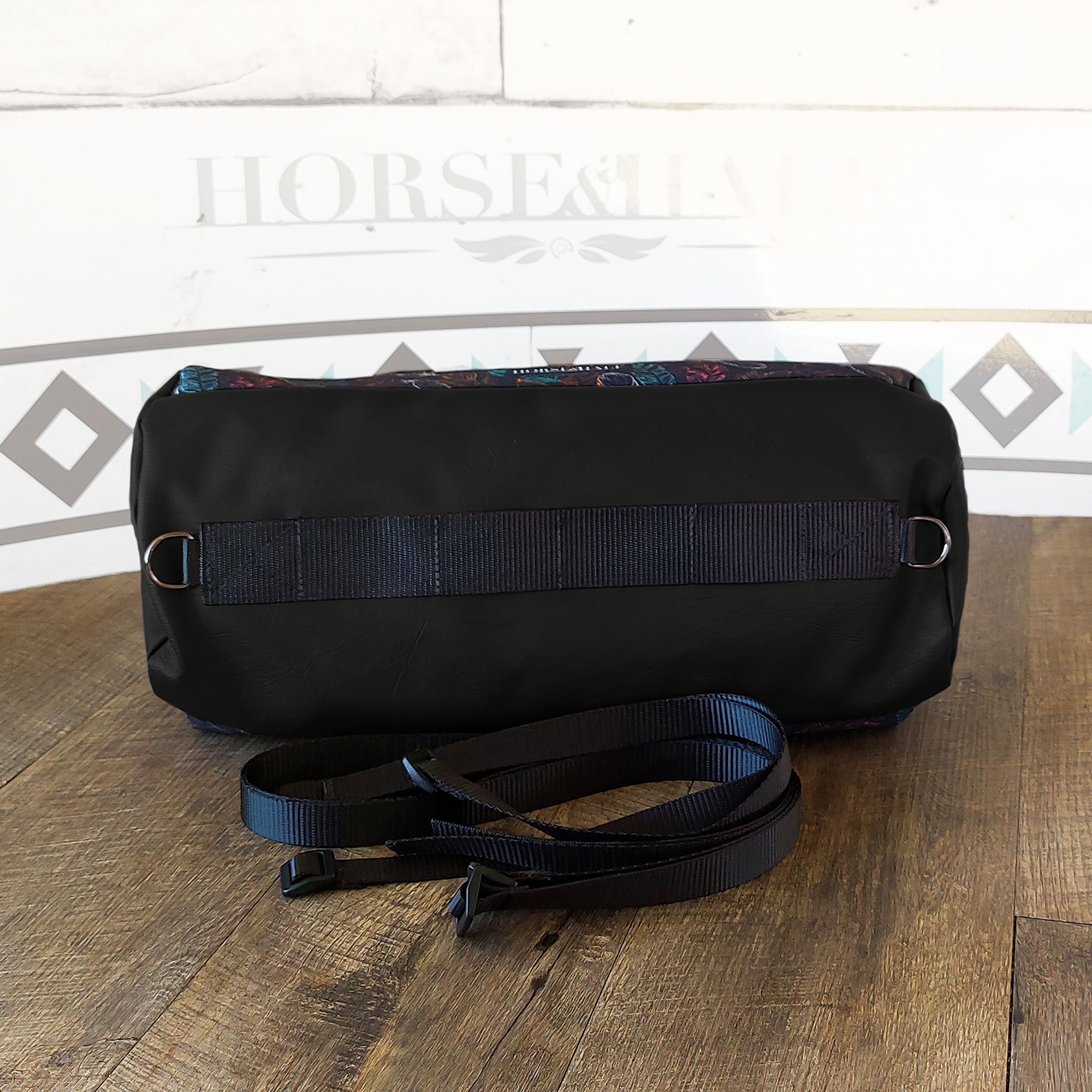 Neon Feathers Large Duffle Saddle Bag