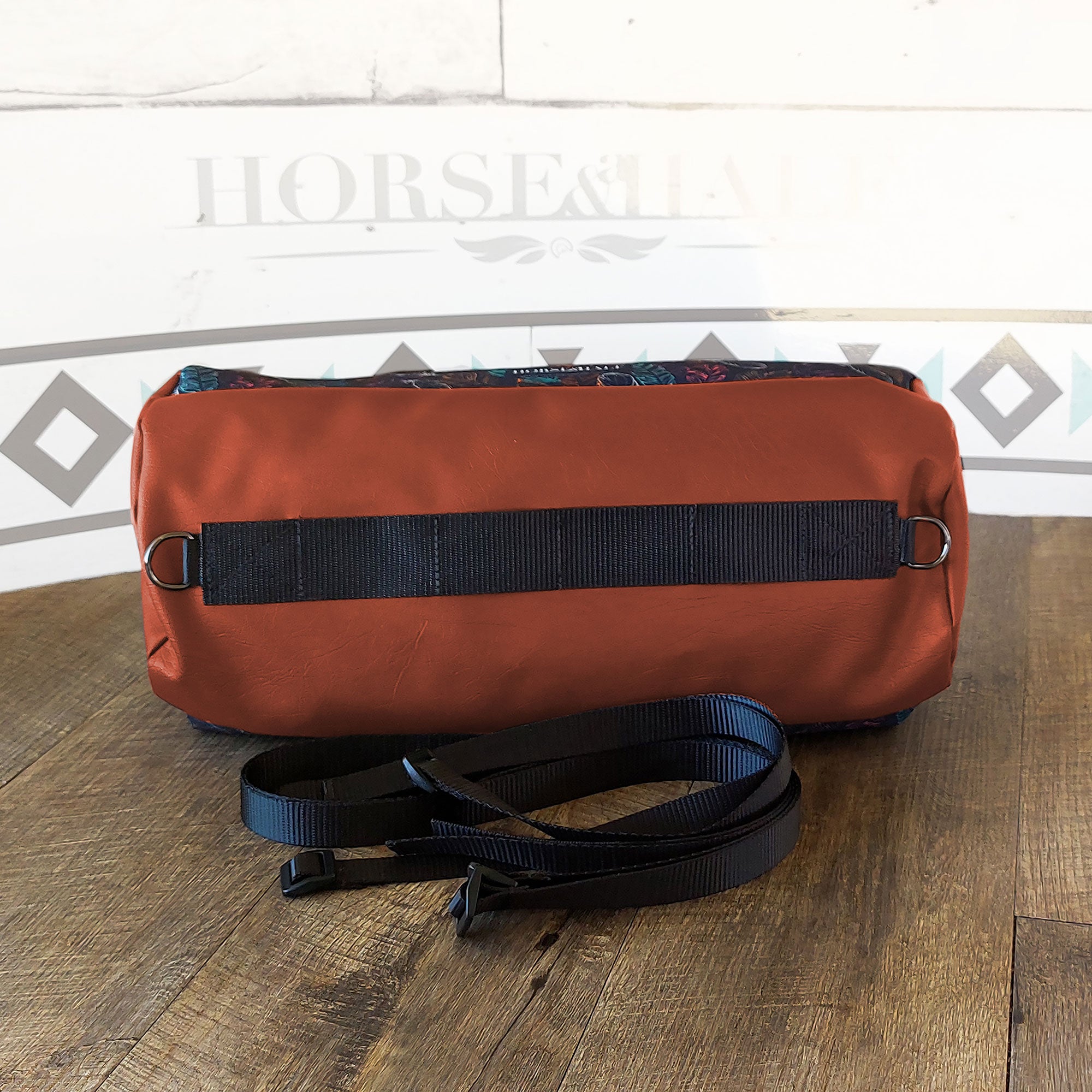 Neon Feathers Large Duffle Saddle Bag