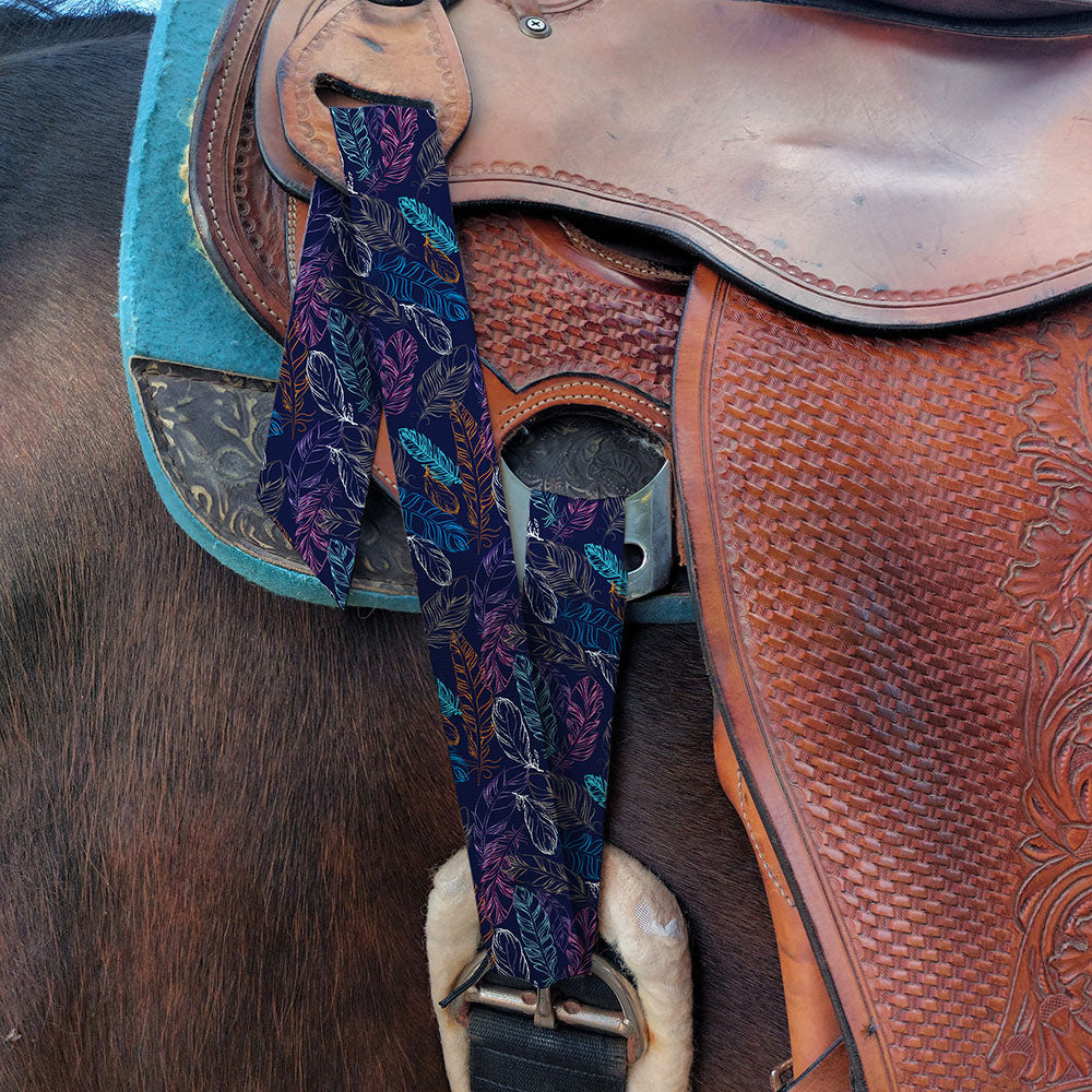 Neon Feather Latigo & Billet Straps — Horse and a Half