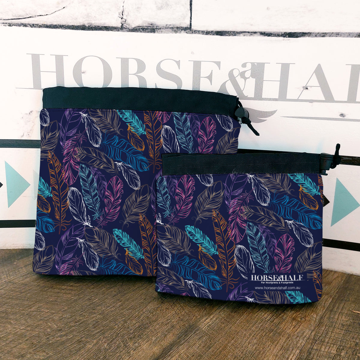 Neon Feathers Stirrup Covers — Horse and a Half