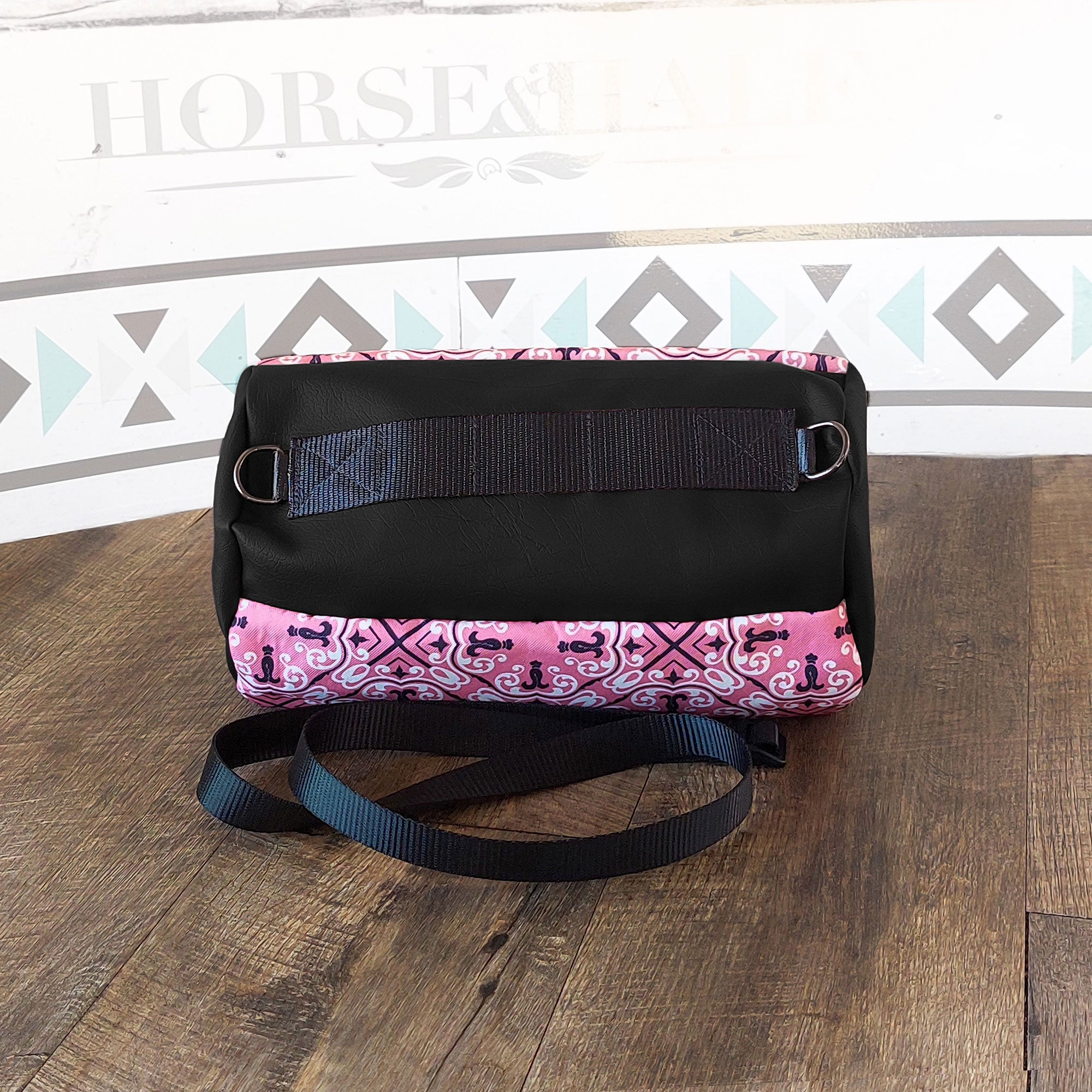 Pink Tartan Duffle Saddle Bag