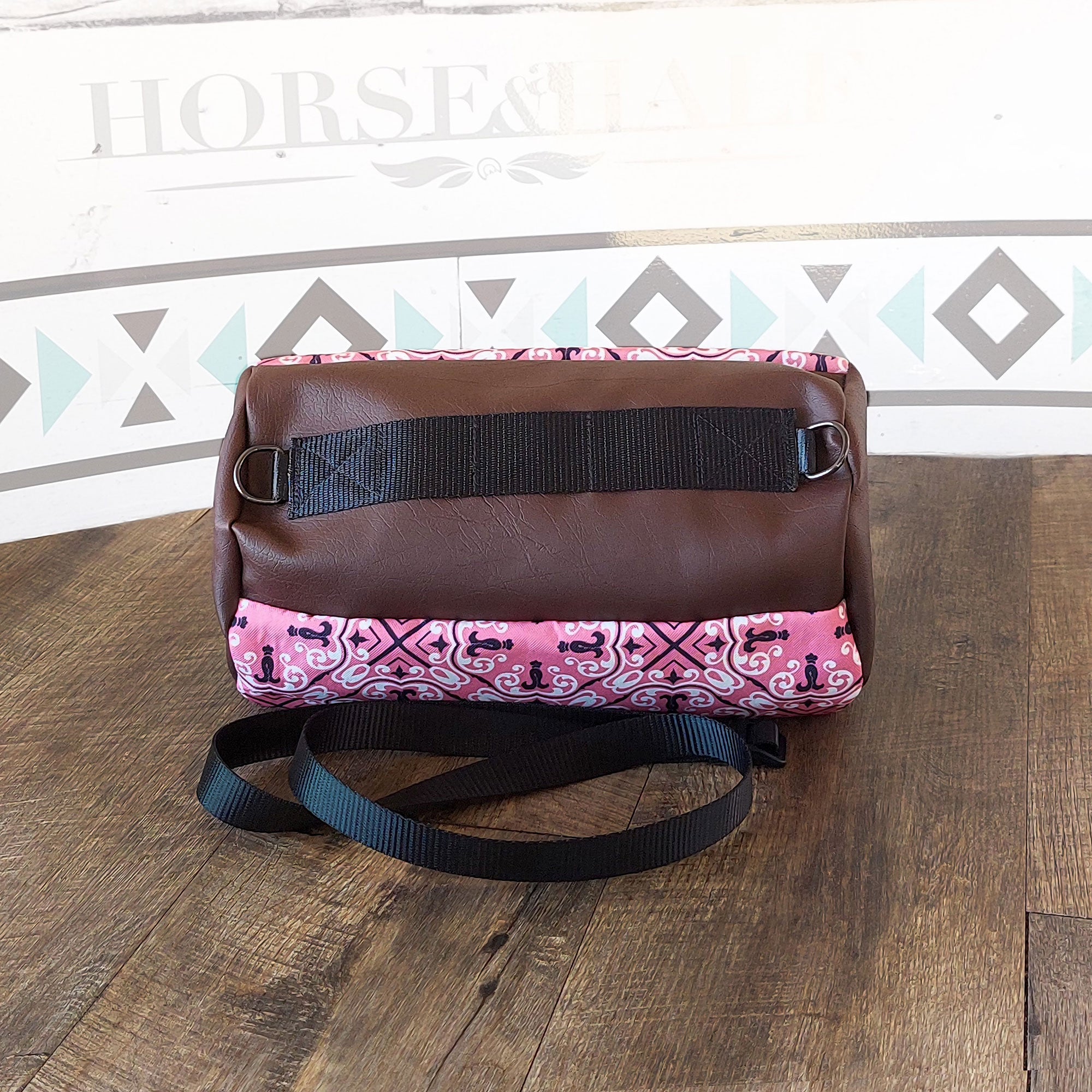 Pink Tartan Duffle Saddle Bag