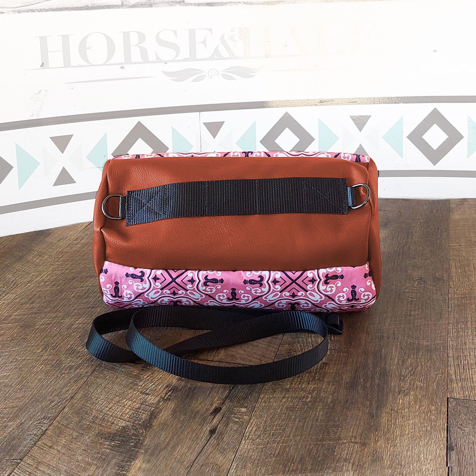 Pink Tartan Duffle Saddle Bag