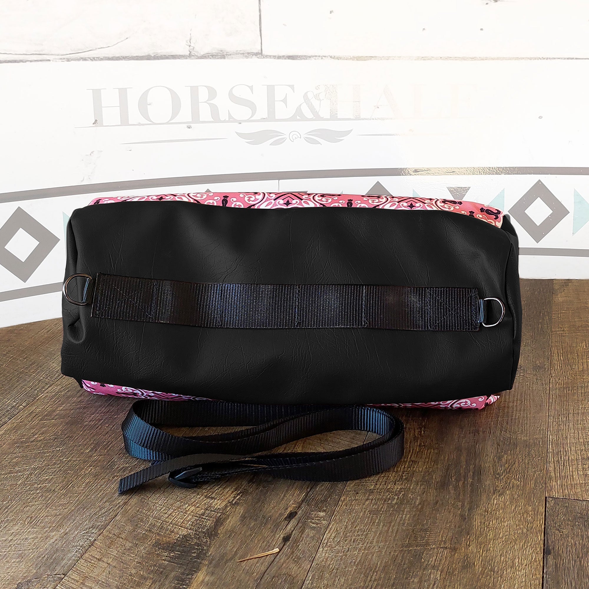 Pink Tartan Large Duffle Saddle Bag