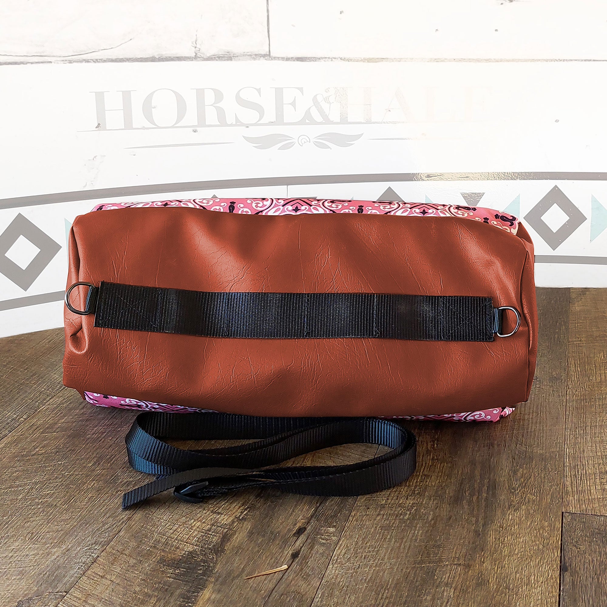 Pink Tartan Large Duffle Saddle Bag