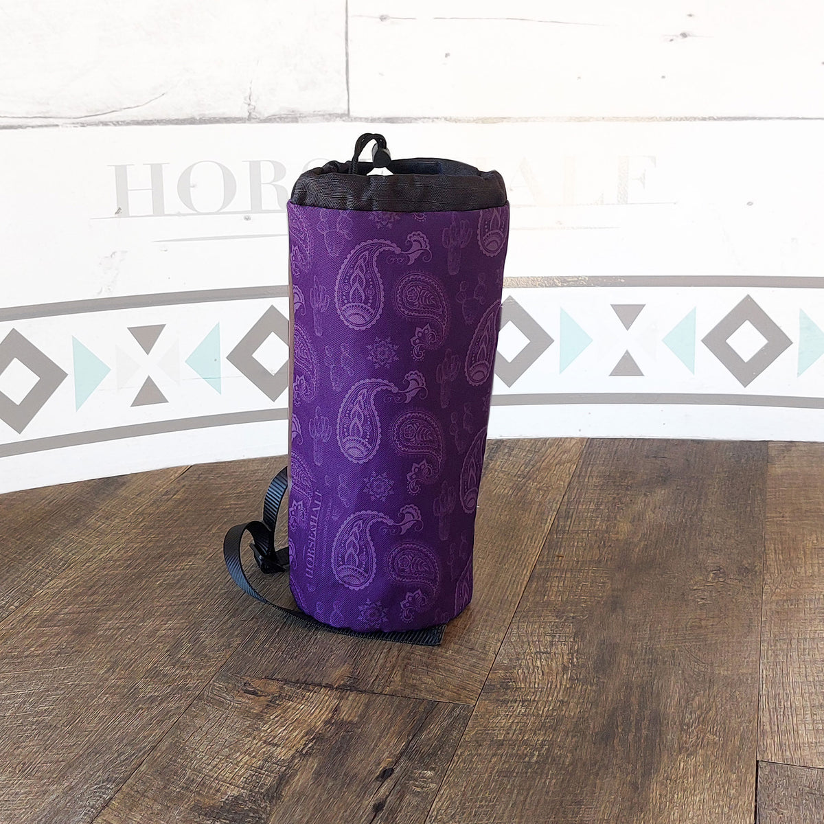 Purple Paisley Bottle Saddle Bag — Horse and a Half