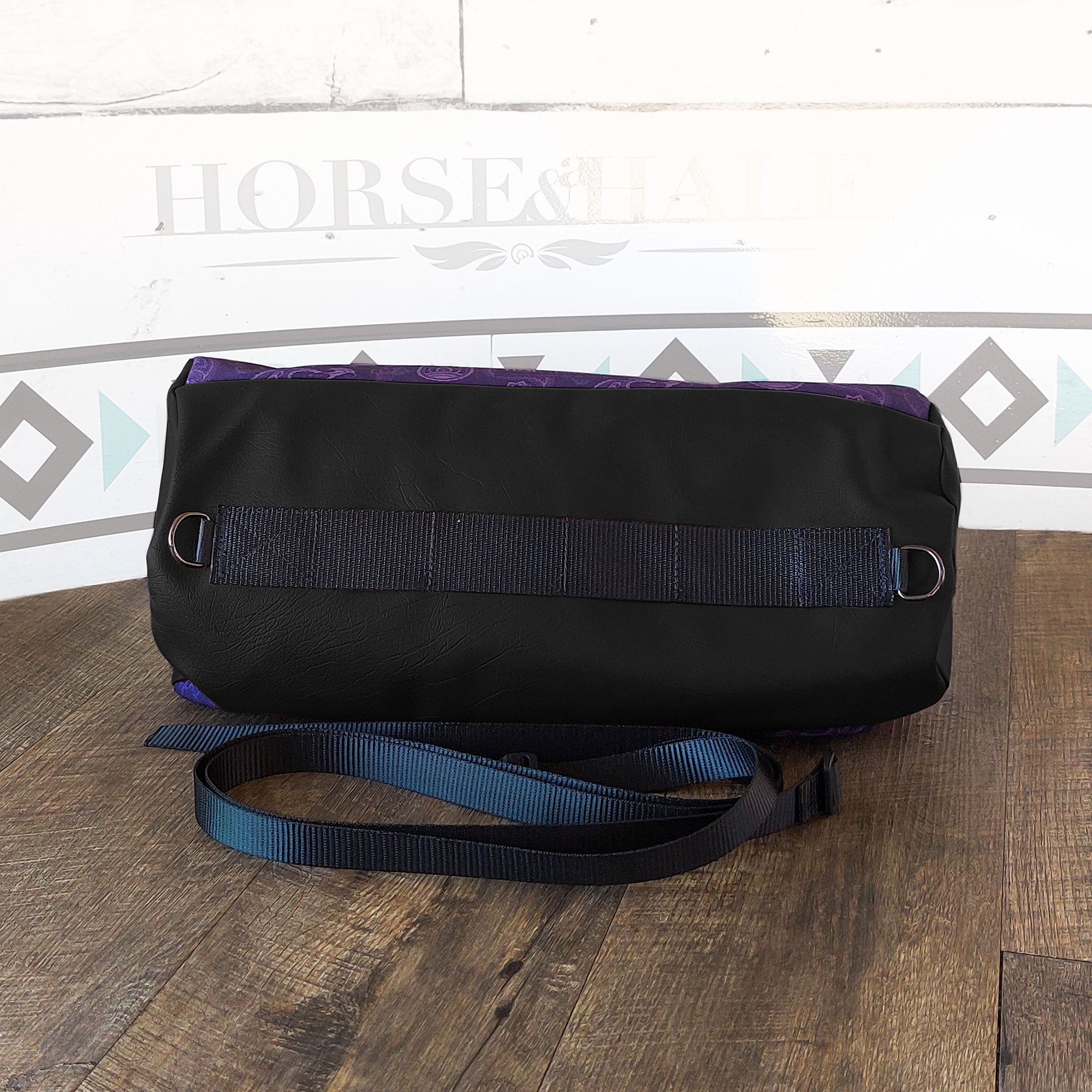Purple Paisley Large Duffle Saddle Bag