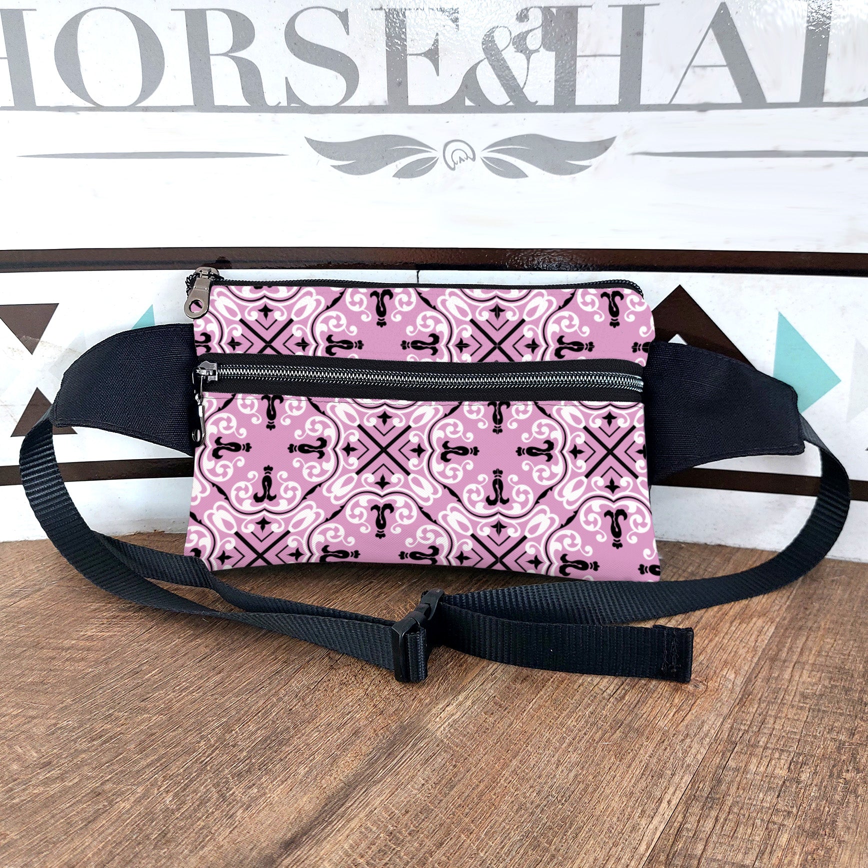 Pink Tartan Wallet Bum Bag