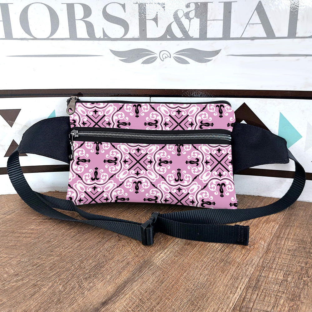 Pink Tartan Wallet Bum Bag — Horse and a Half